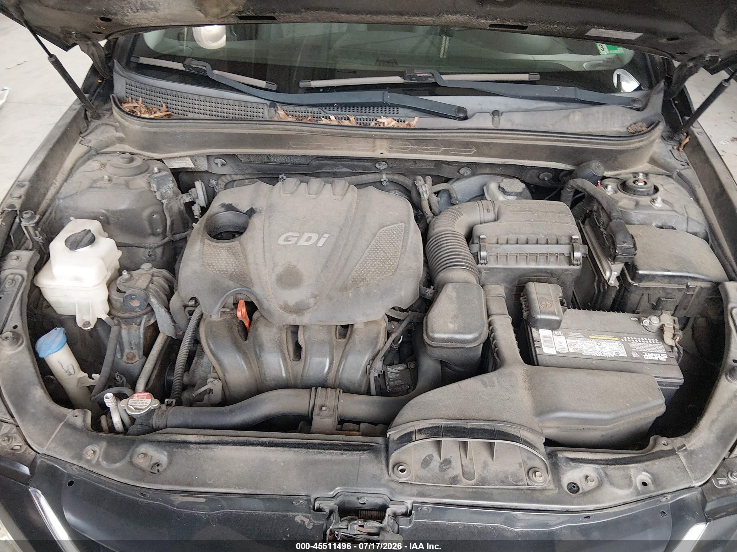 2011 Hyundai Sonata Gls Black vin: 5NPEB4AC4BH154748