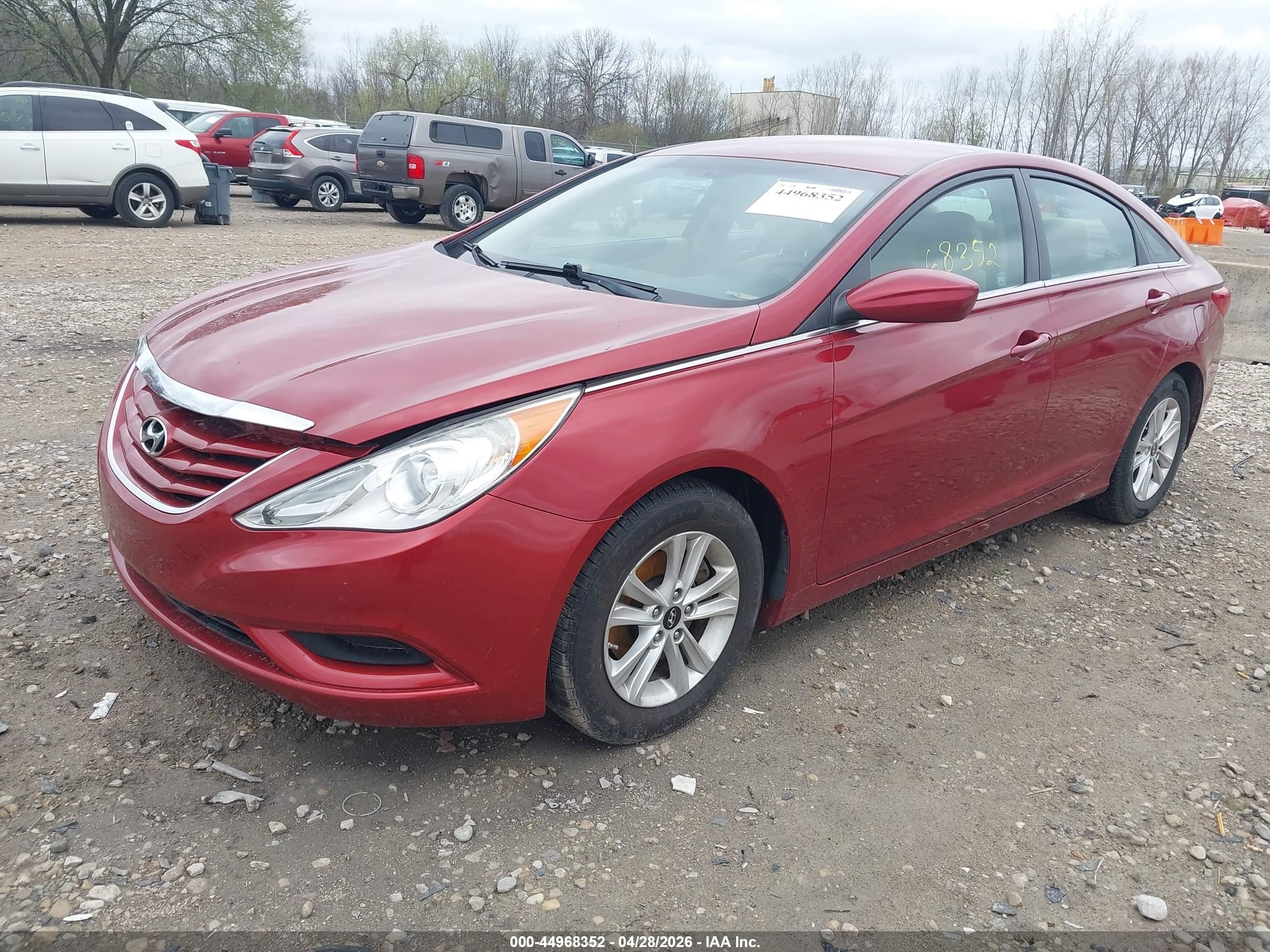 2011 Hyundai Sonata Gls Красный vin: 5NPEB4AC4BH167337