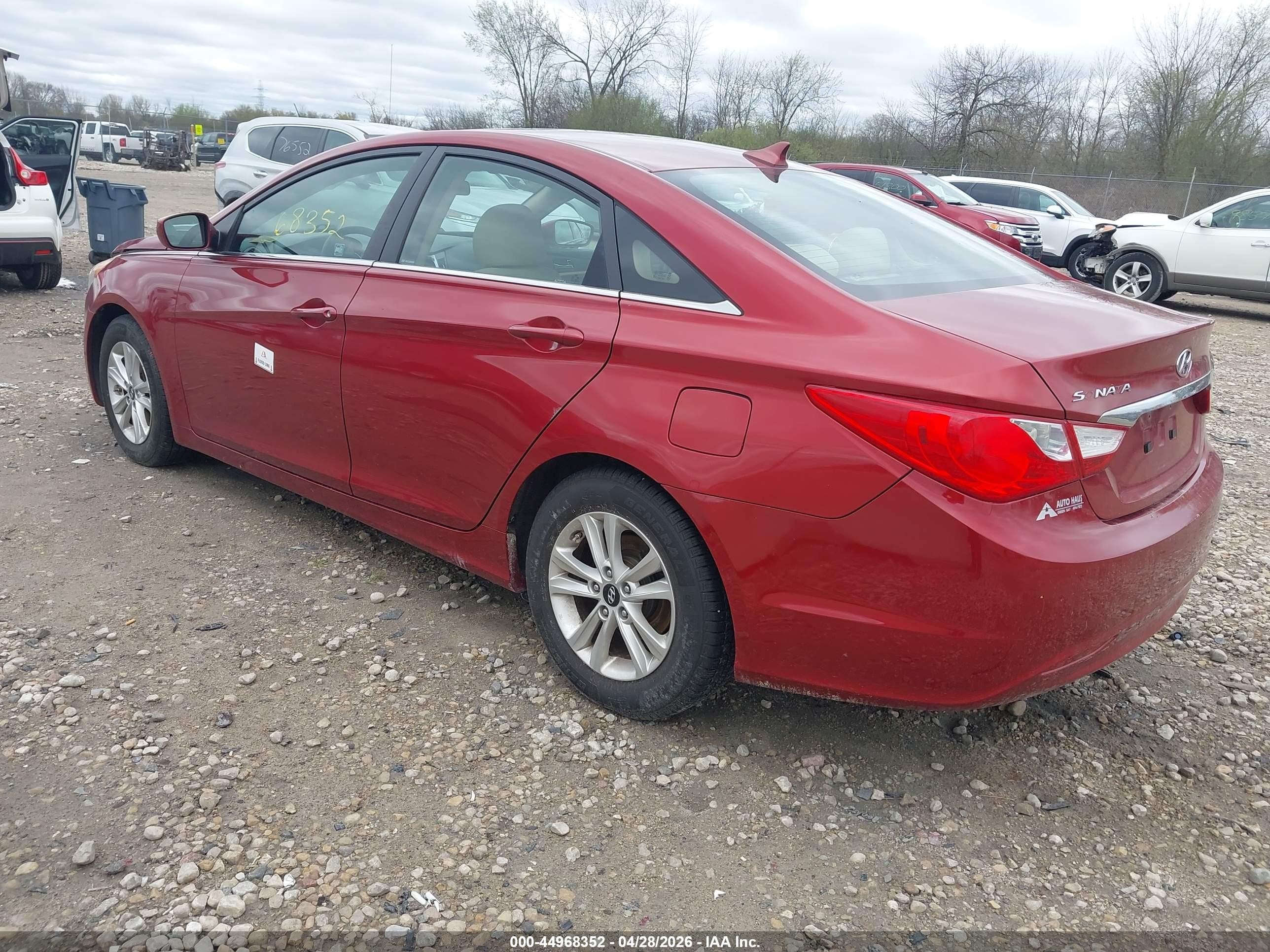 2011 Hyundai Sonata Gls Красный vin: 5NPEB4AC4BH167337