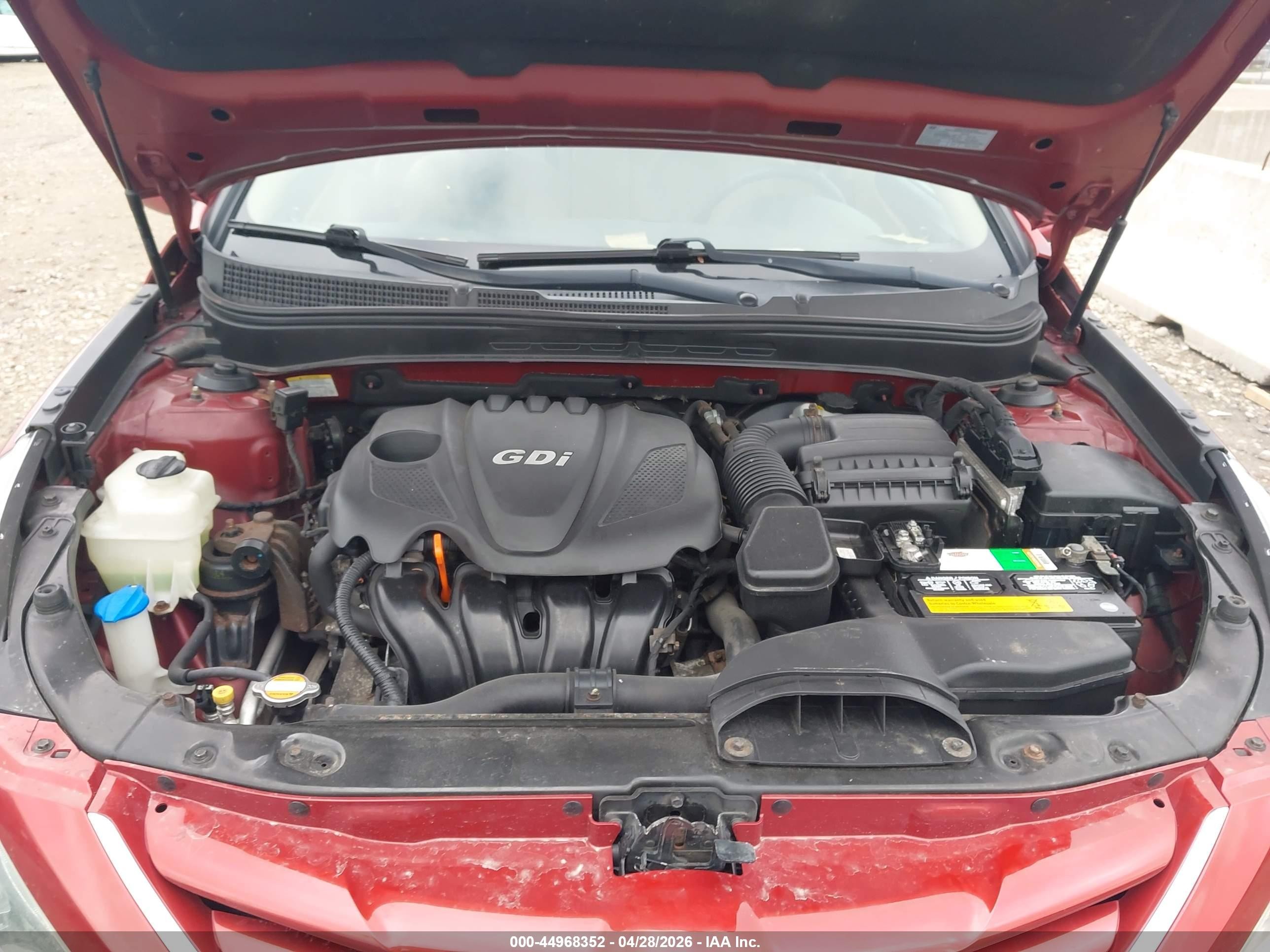 2011 Hyundai Sonata Gls Красный vin: 5NPEB4AC4BH167337