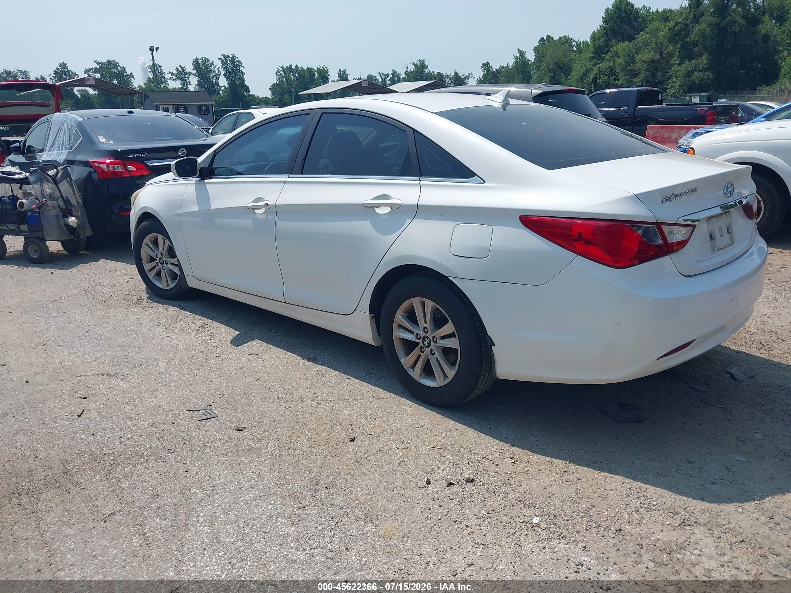 2011 Hyundai Sonata Gls White vin: 5NPEB4AC4BH169444