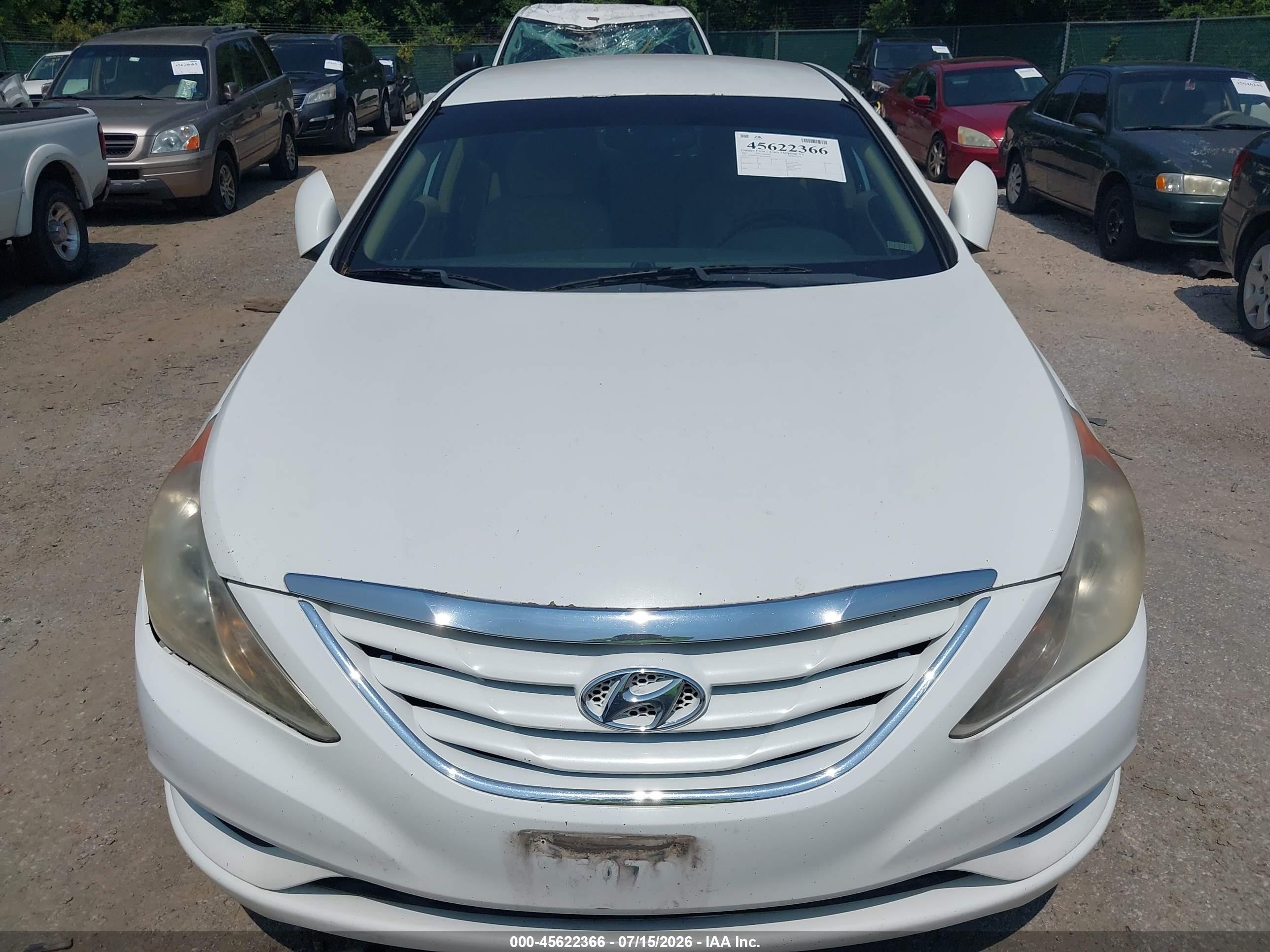 2011 Hyundai Sonata Gls White vin: 5NPEB4AC4BH169444