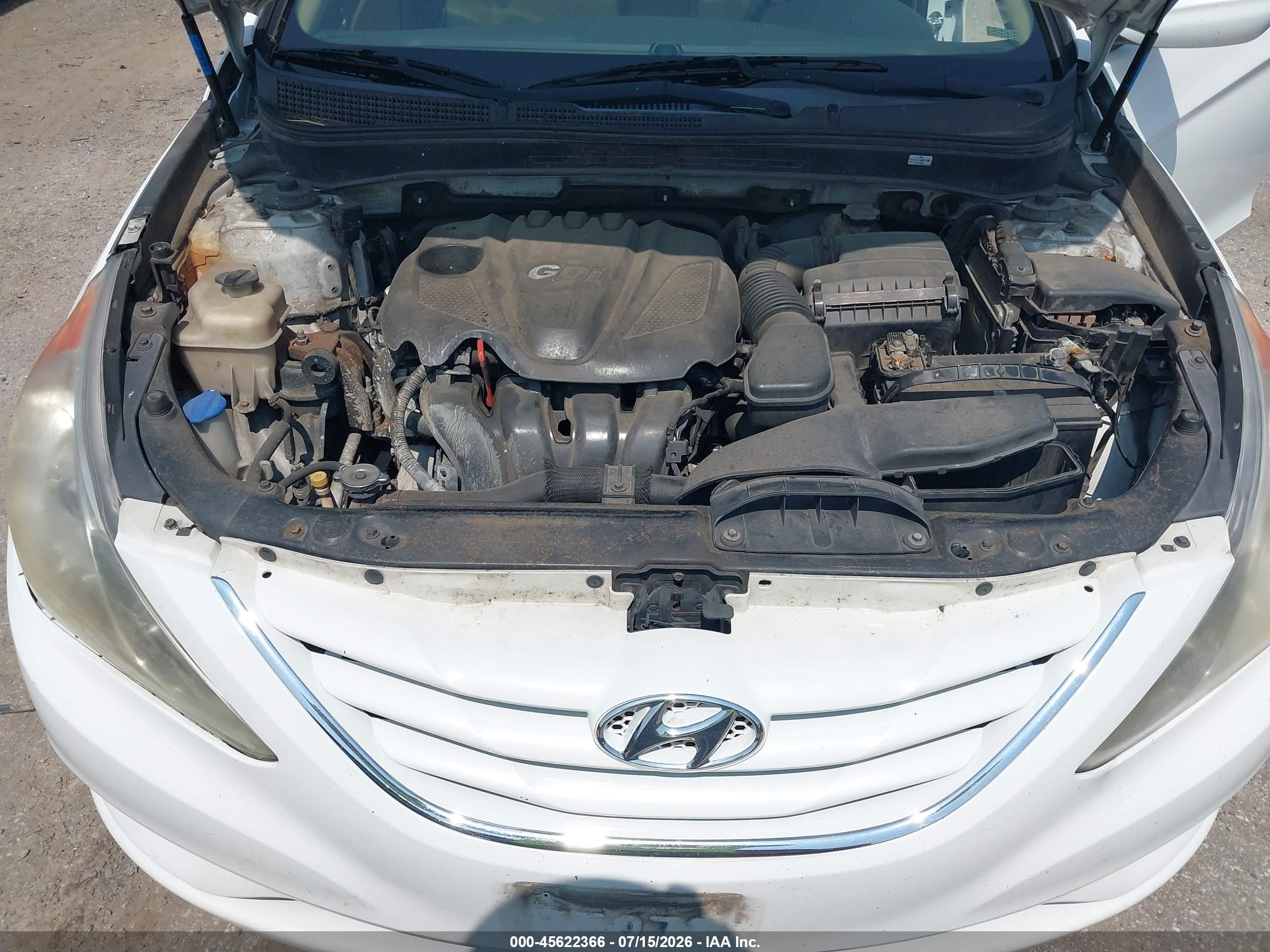 2011 Hyundai Sonata Gls White vin: 5NPEB4AC4BH169444