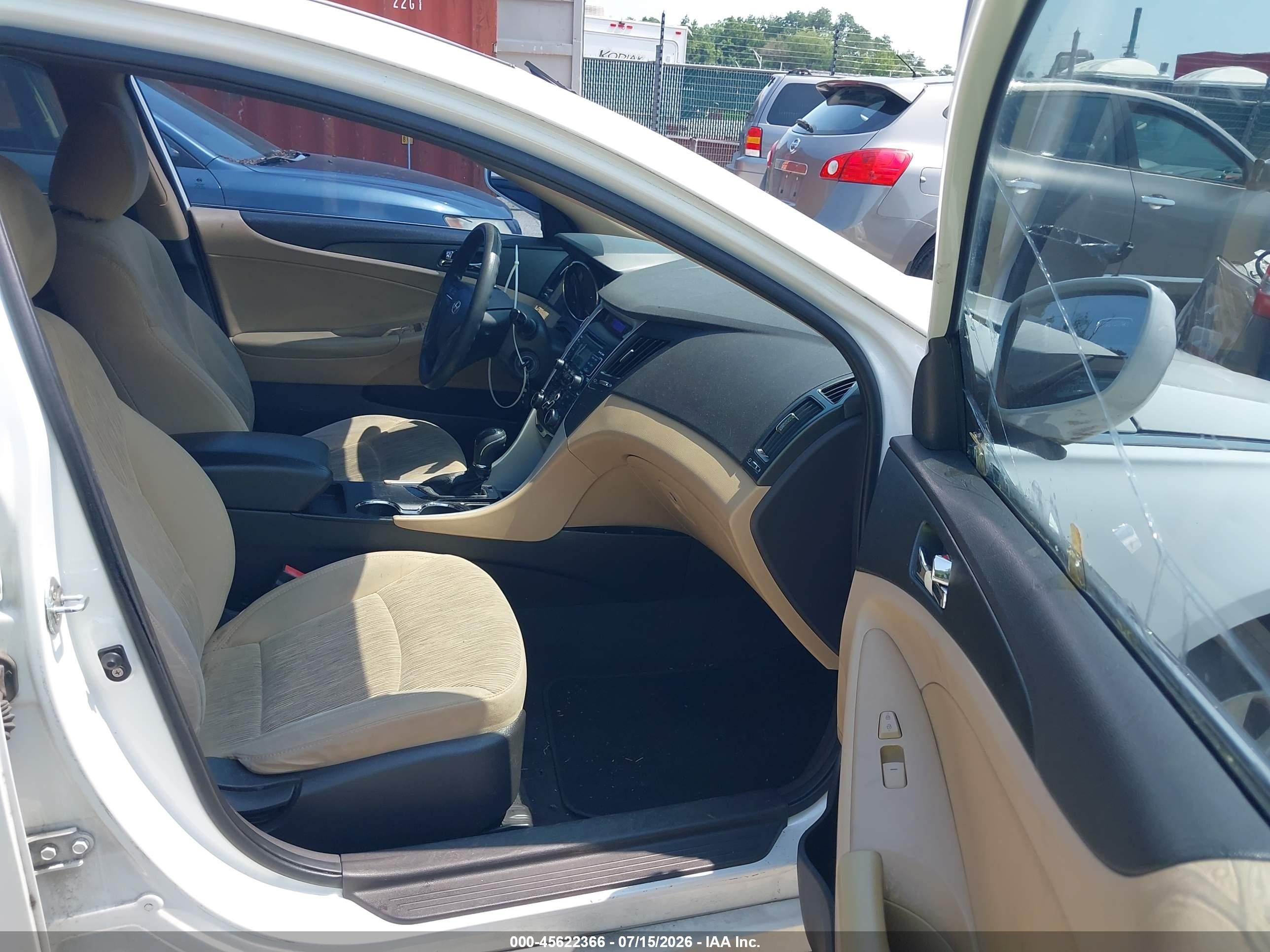 2011 Hyundai Sonata Gls White vin: 5NPEB4AC4BH169444