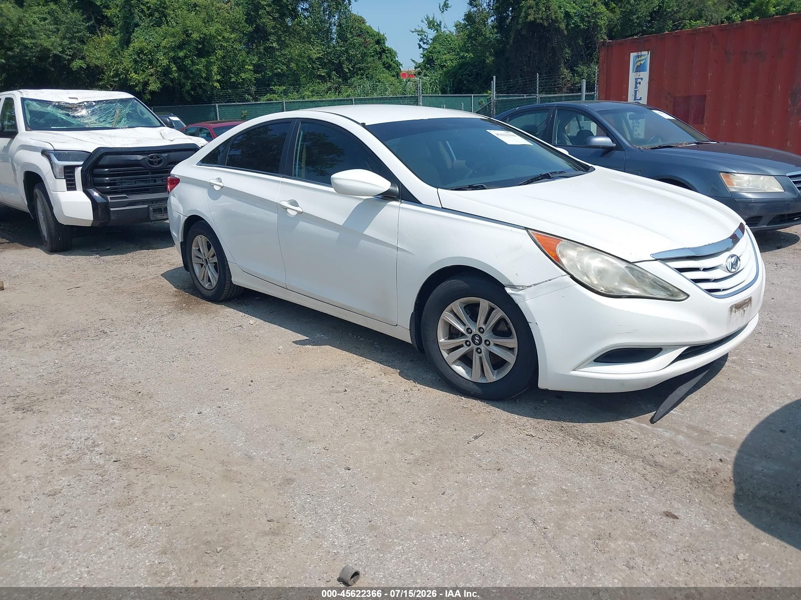 2011 Hyundai Sonata Gls White vin: 5NPEB4AC4BH169444