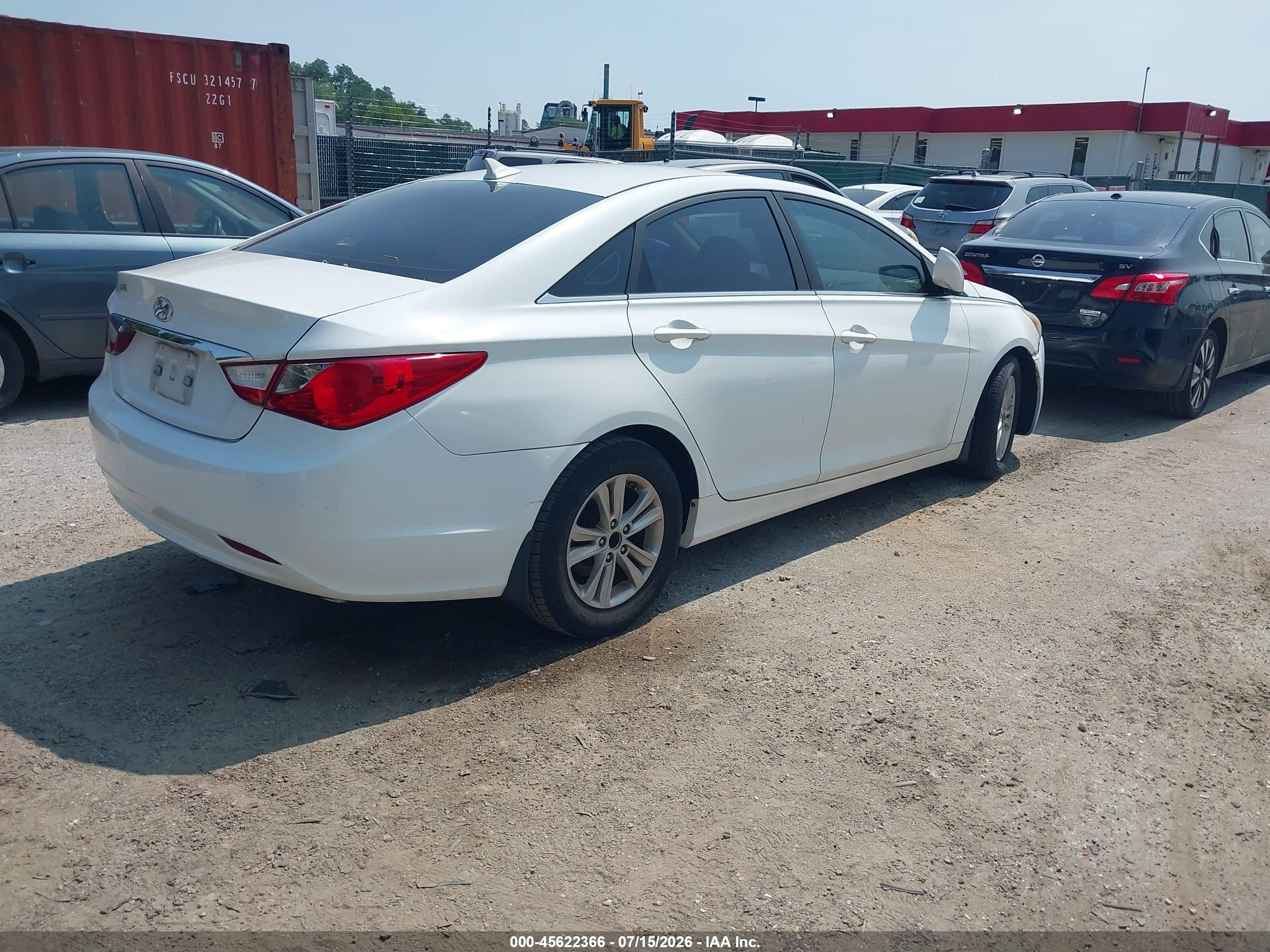 2011 Hyundai Sonata Gls White vin: 5NPEB4AC4BH169444
