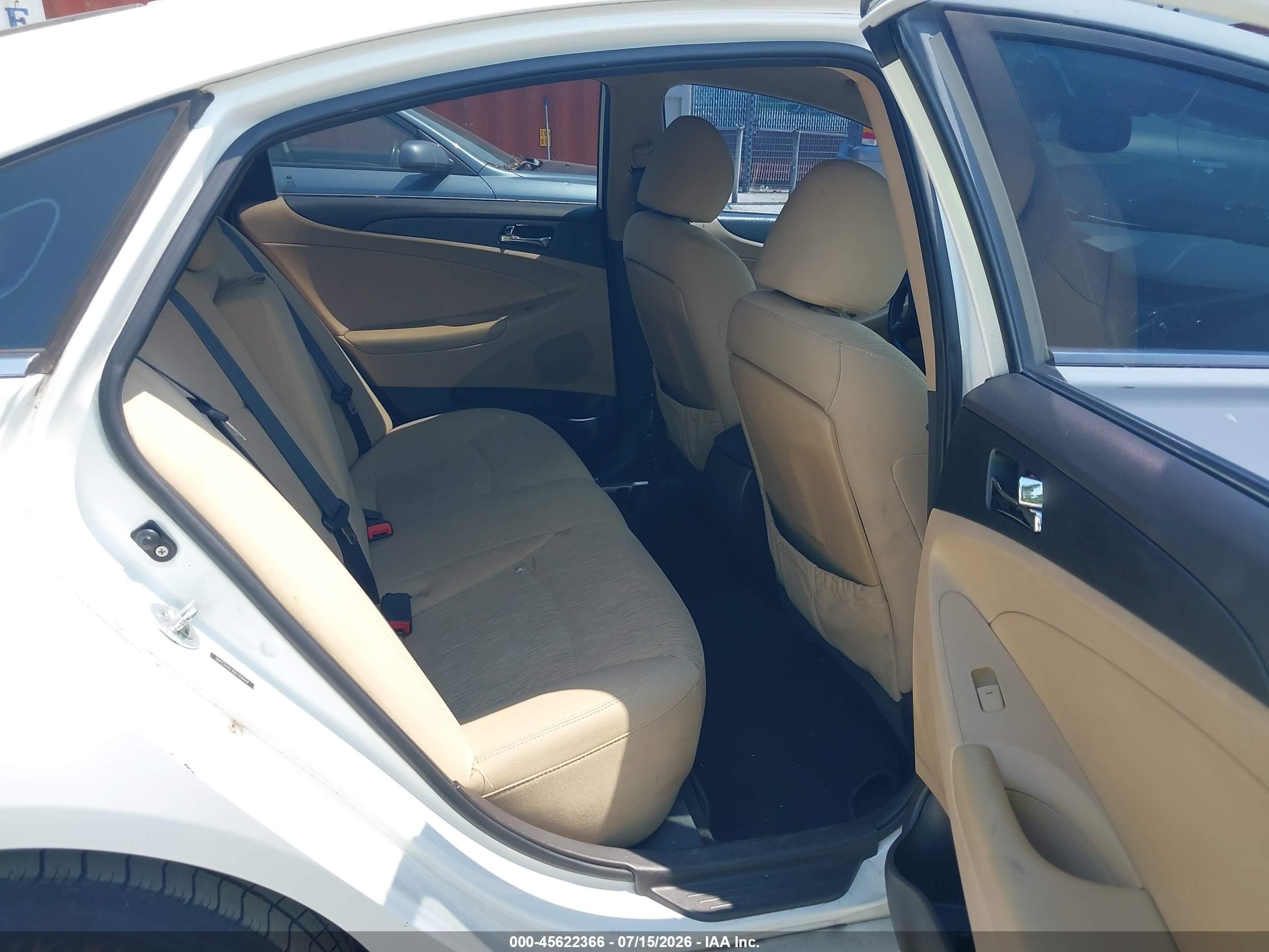 2011 Hyundai Sonata Gls White vin: 5NPEB4AC4BH169444