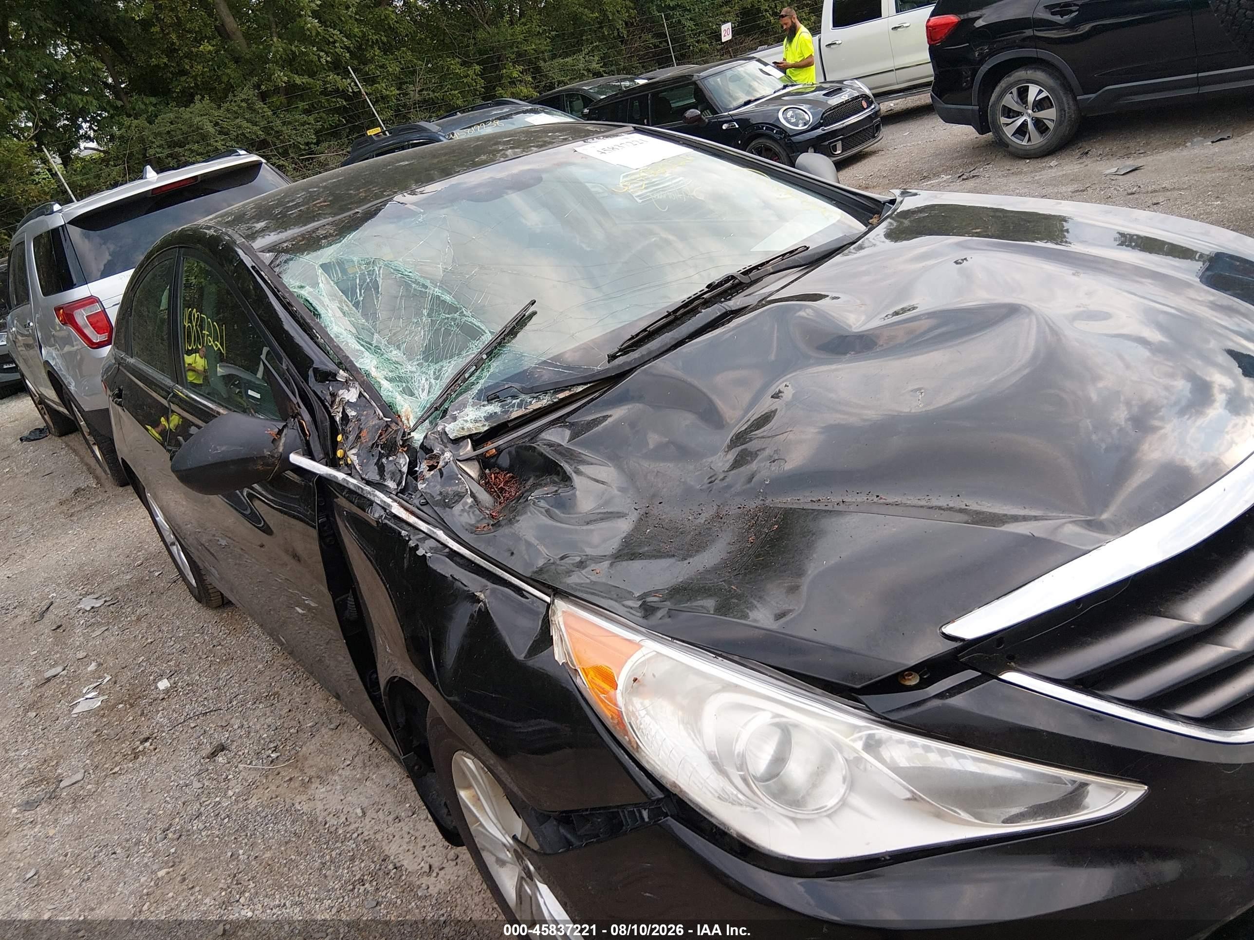 2011 Hyundai Sonata Gls Black vin: 5NPEB4AC4BH171078