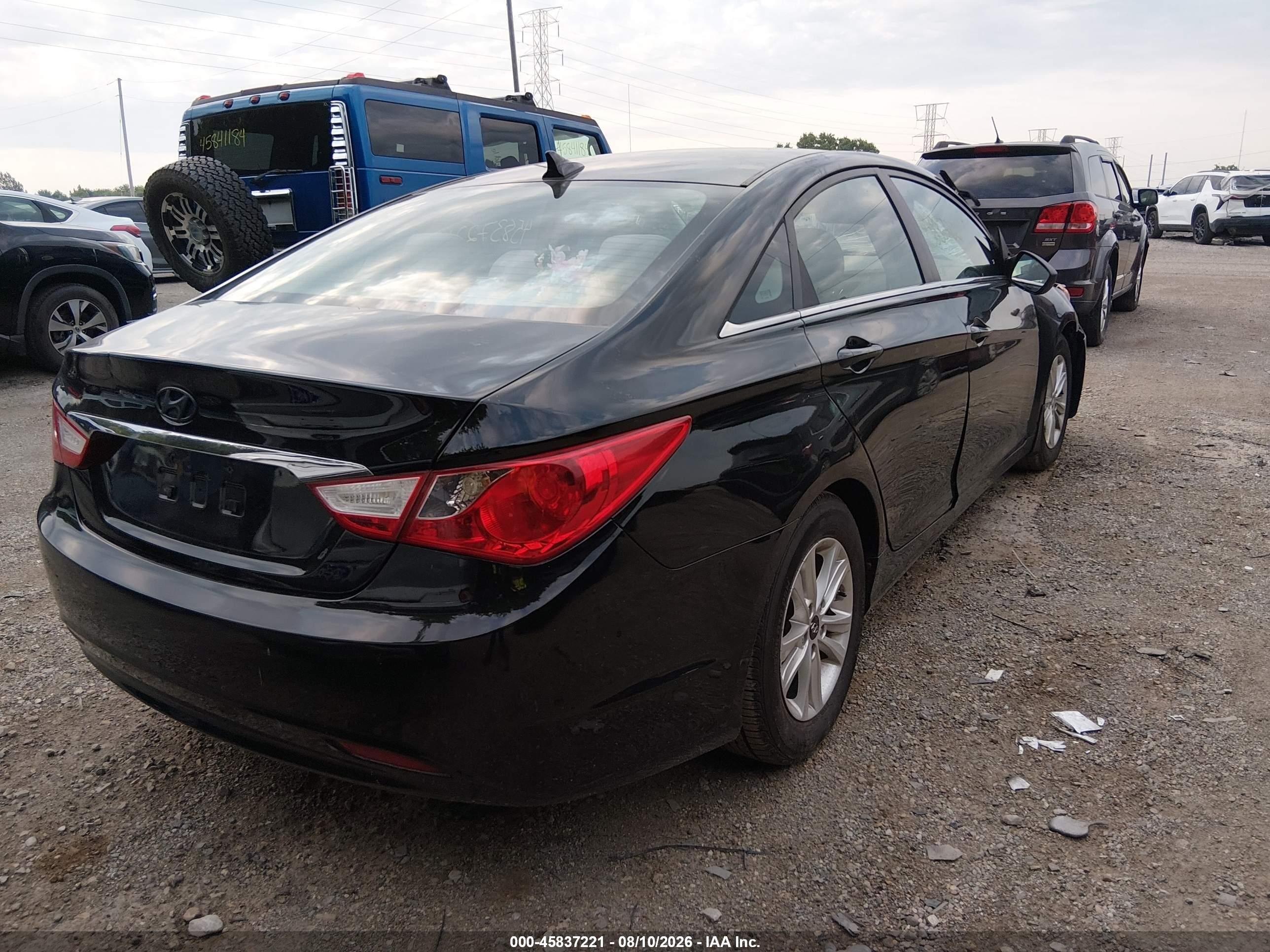 2011 Hyundai Sonata Gls Black vin: 5NPEB4AC4BH171078