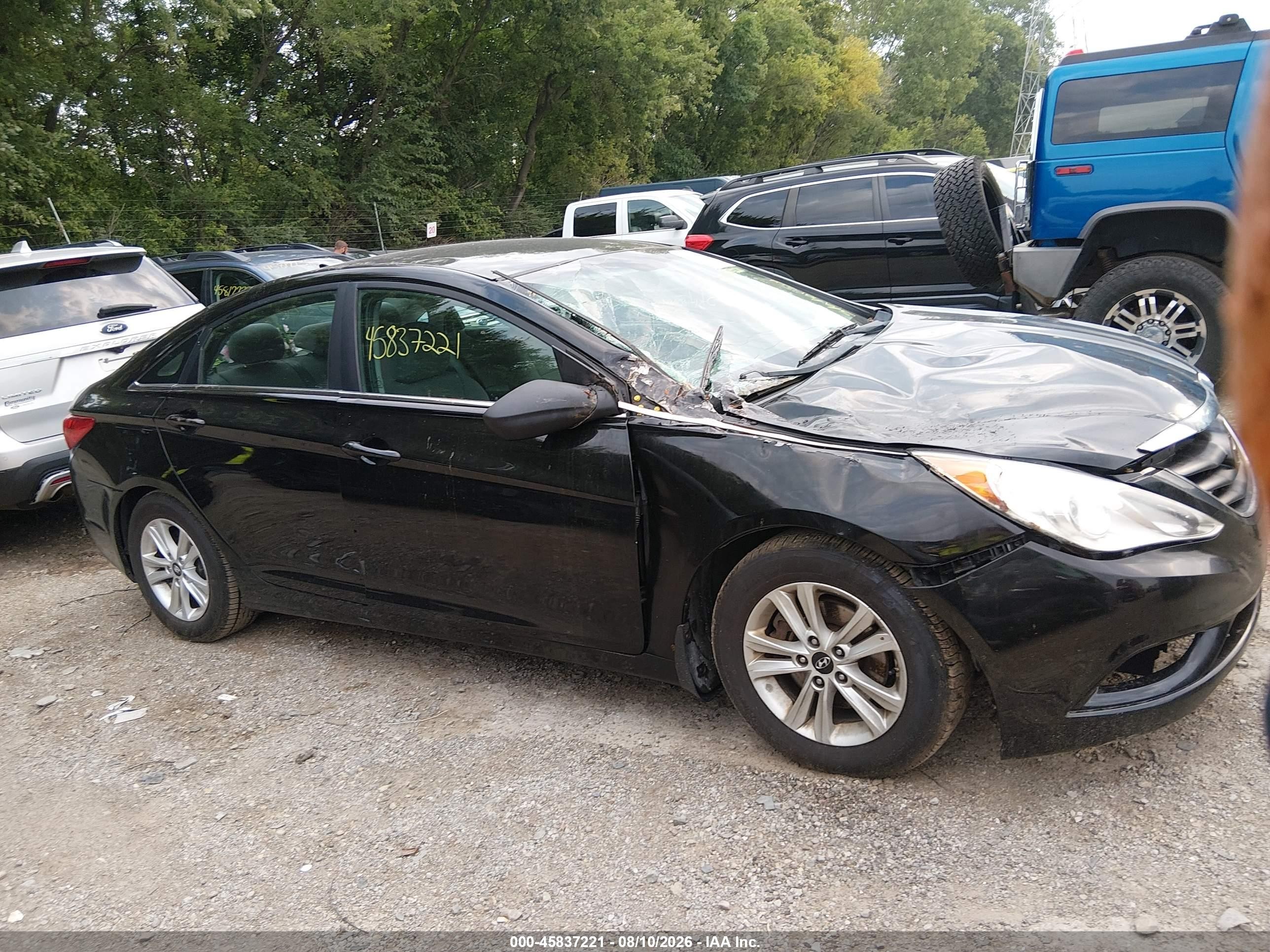2011 Hyundai Sonata Gls Black vin: 5NPEB4AC4BH171078