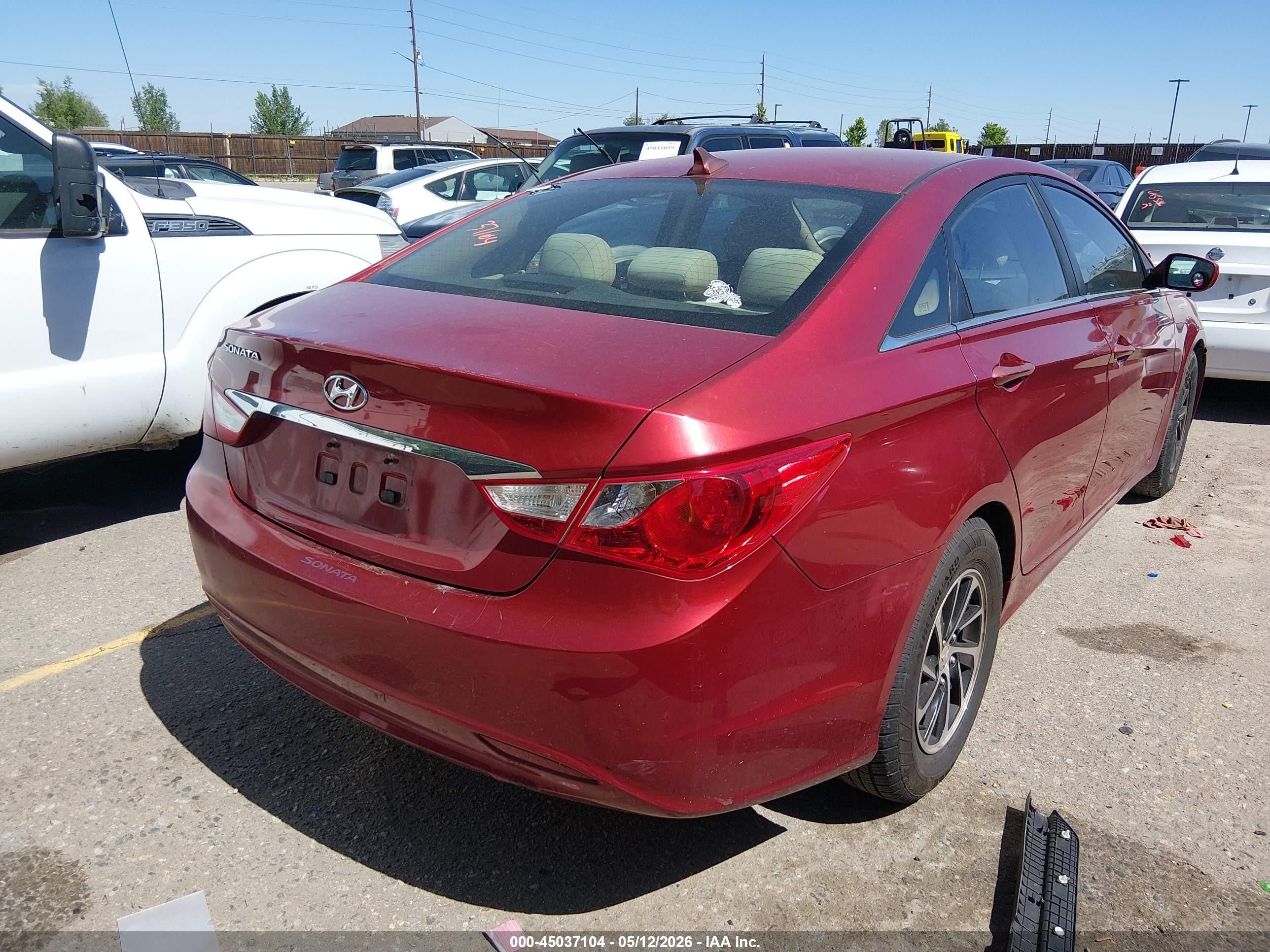 2011 Hyundai Sonata Gls Red vin: 5NPEB4AC4BH185319