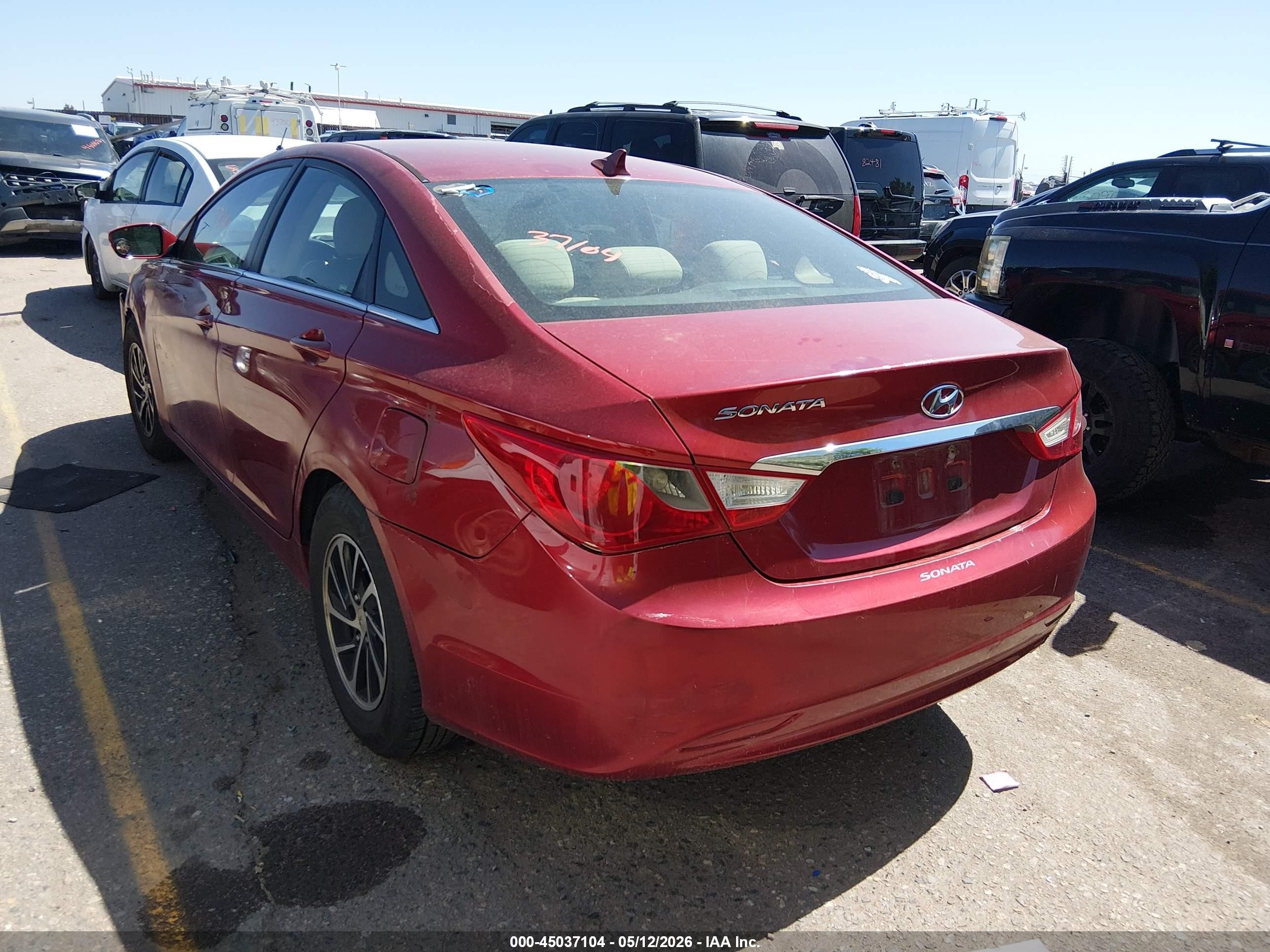 2011 Hyundai Sonata Gls Red vin: 5NPEB4AC4BH185319
