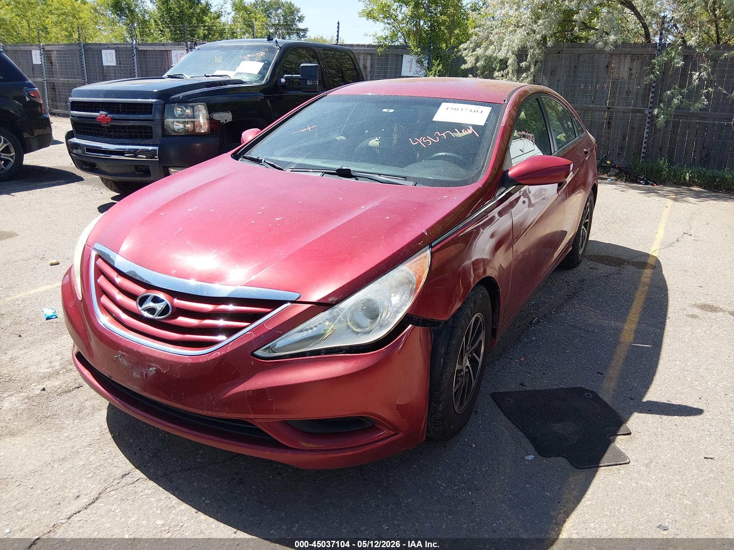 2011 Hyundai Sonata Gls Red vin: 5NPEB4AC4BH185319