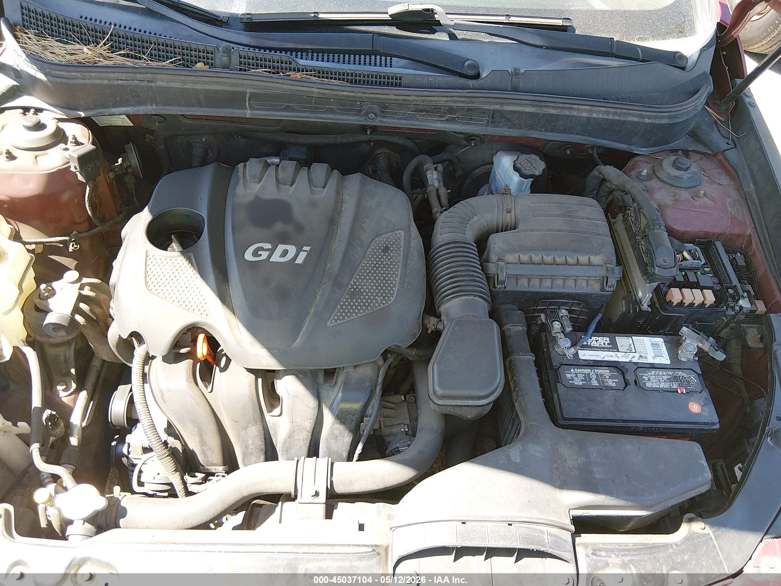 2011 Hyundai Sonata Gls Red vin: 5NPEB4AC4BH185319