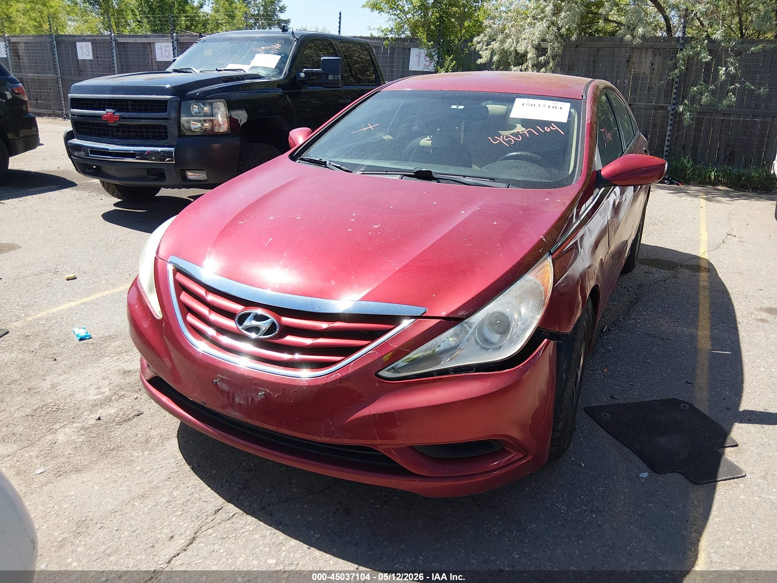 2011 Hyundai Sonata Gls Red vin: 5NPEB4AC4BH185319
