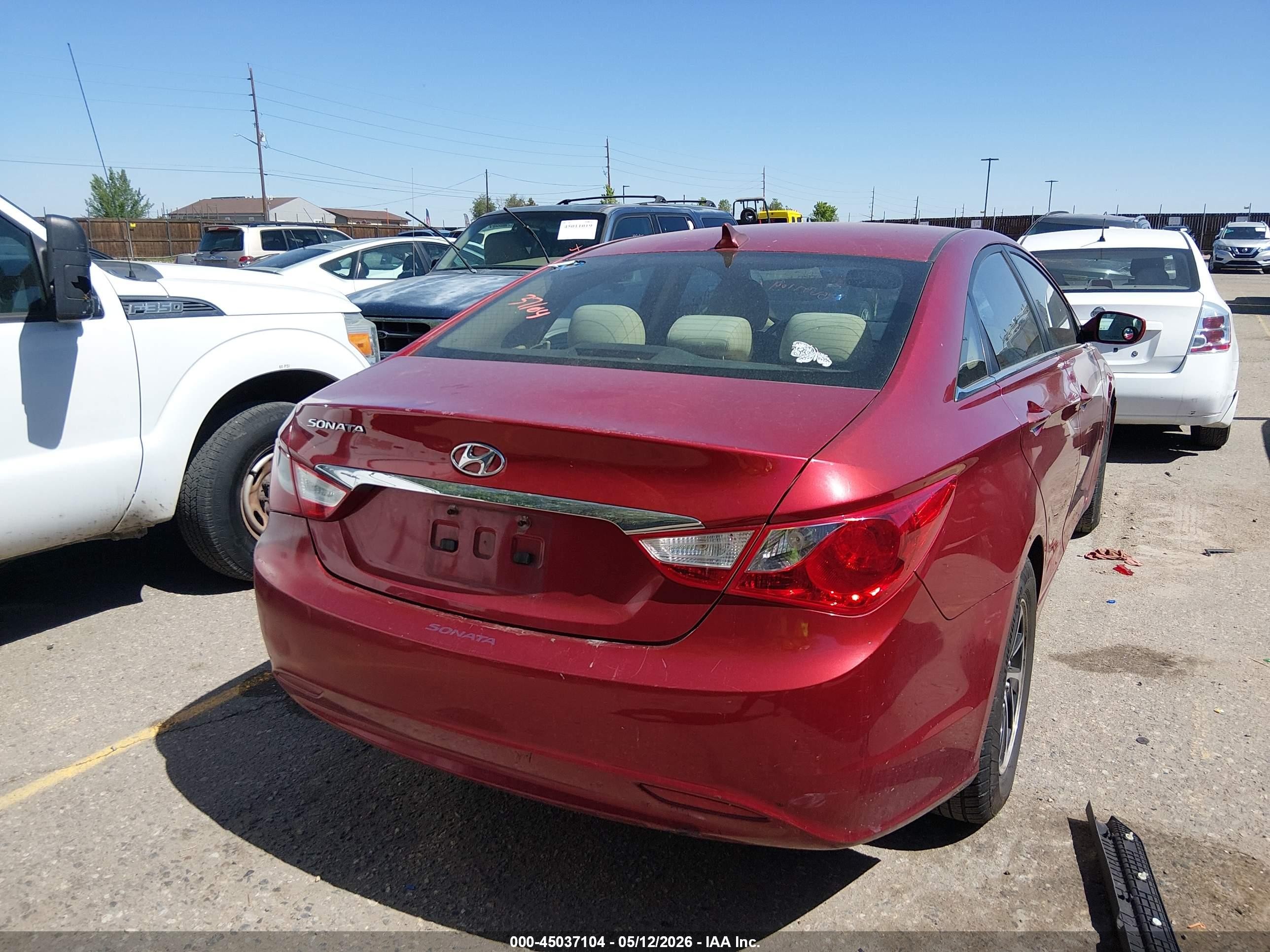2011 Hyundai Sonata Gls Red vin: 5NPEB4AC4BH185319