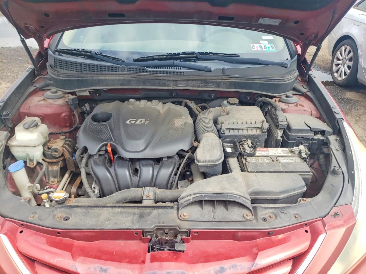2011 Hyundai Sonata Gls Red vin: 5NPEB4AC4BH190410