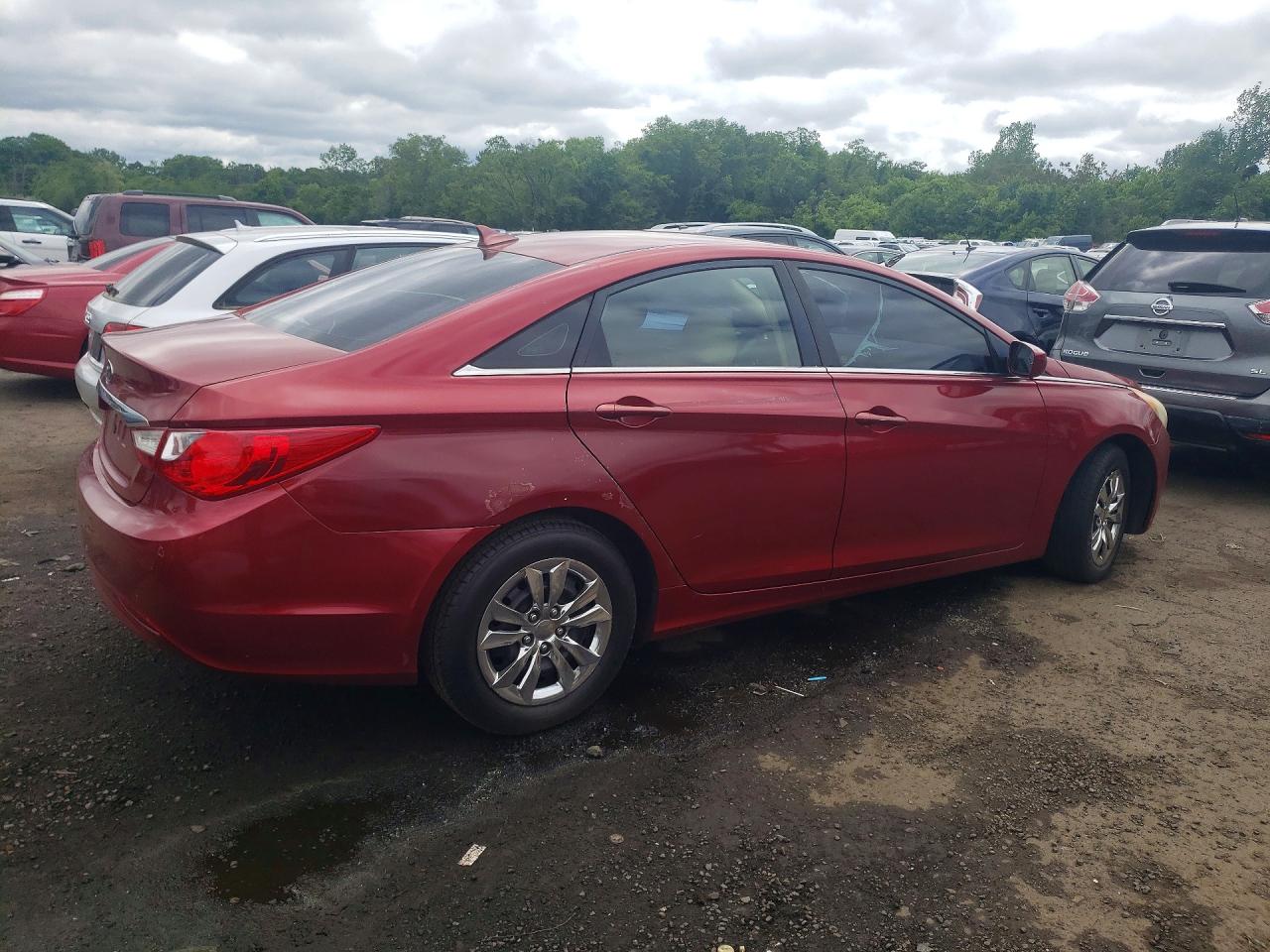 2011 Hyundai Sonata Gls Red vin: 5NPEB4AC4BH190410