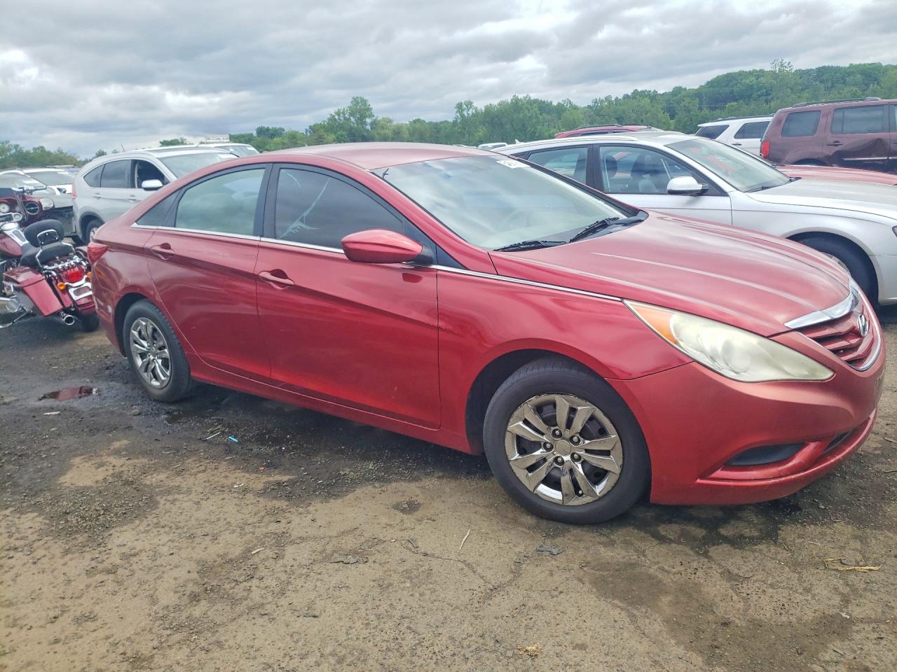 2011 Hyundai Sonata Gls Red vin: 5NPEB4AC4BH190410