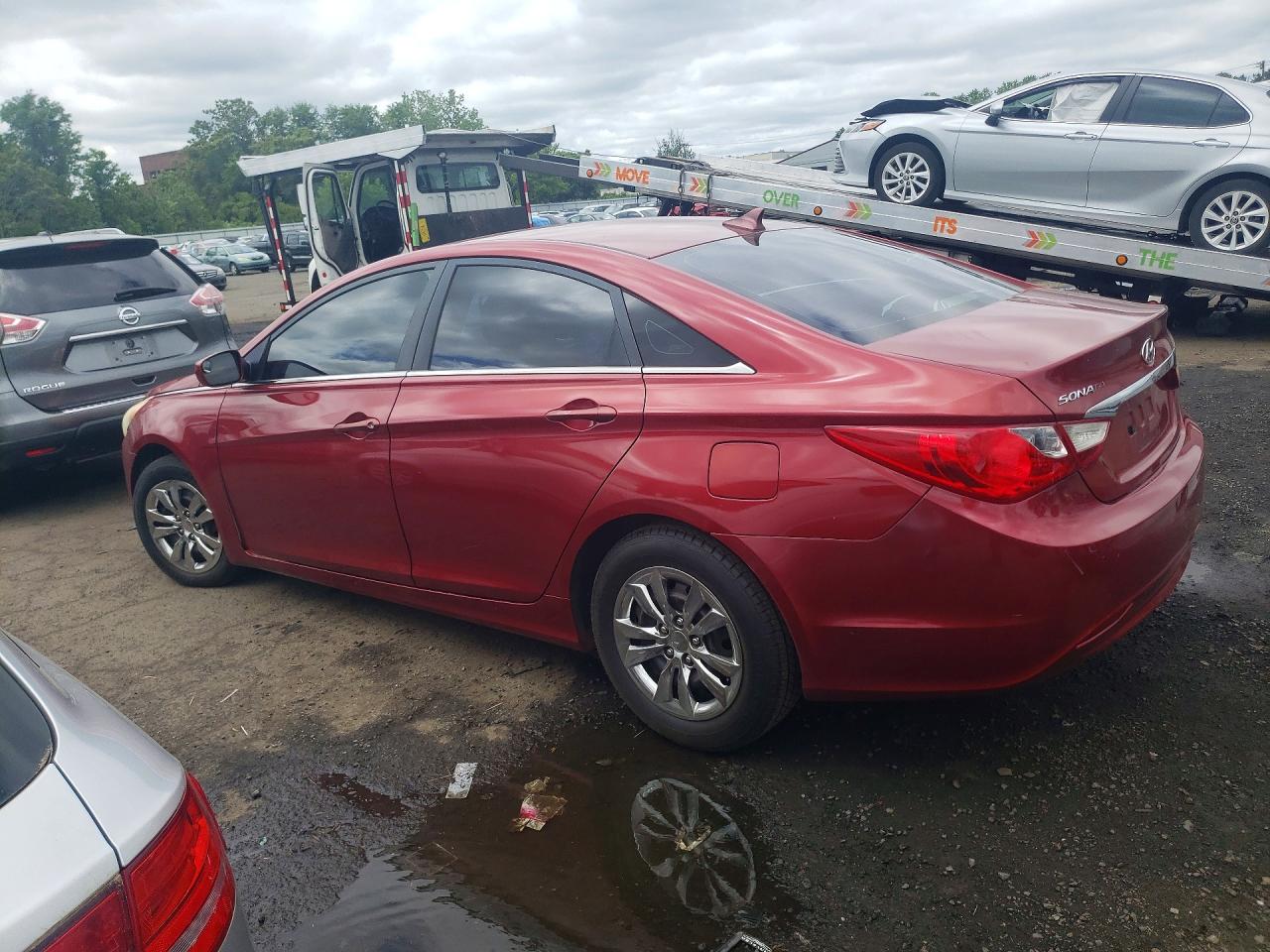 2011 Hyundai Sonata Gls Red vin: 5NPEB4AC4BH190410