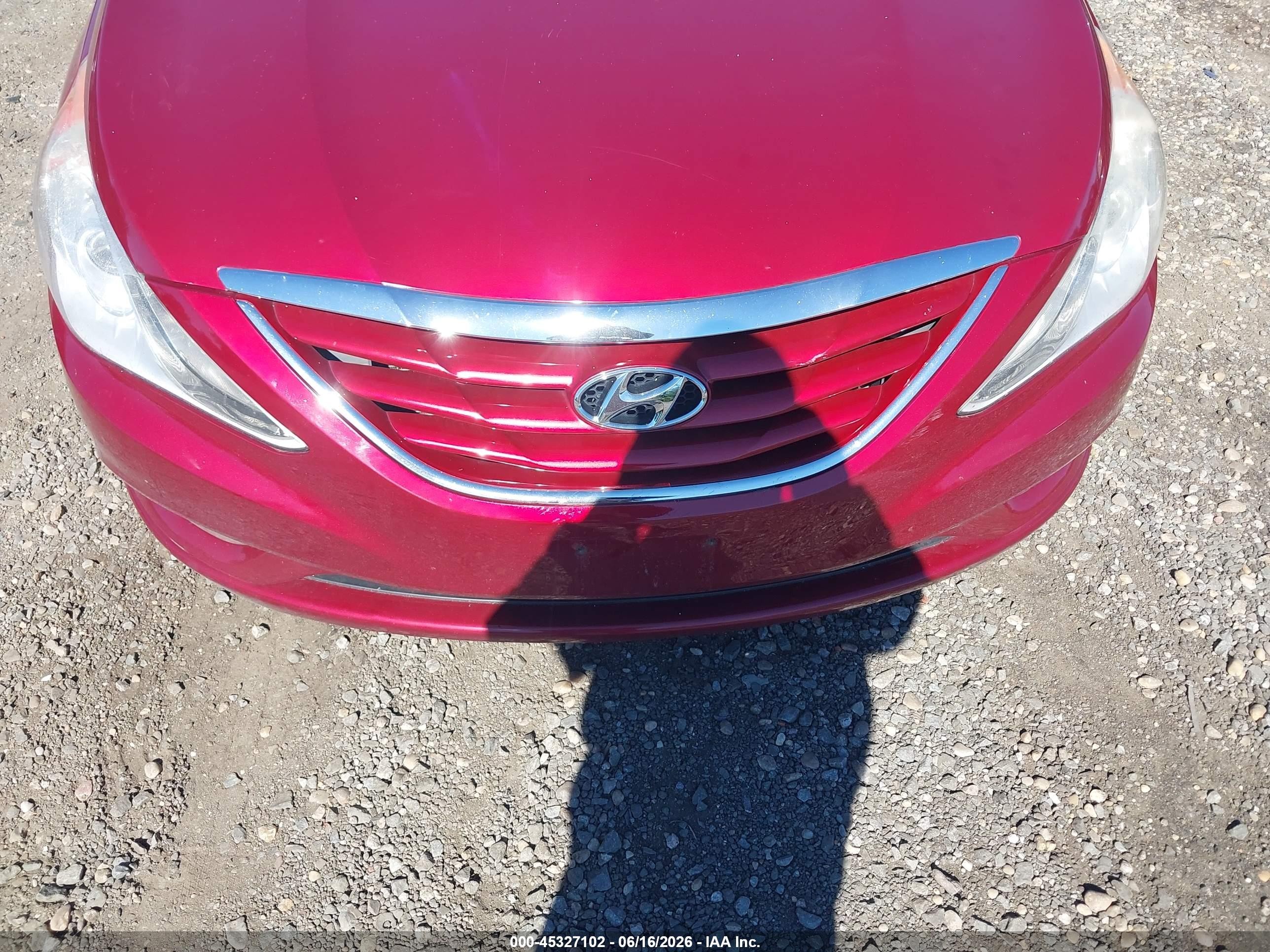 2011 Hyundai Sonata Gls Red vin: 5NPEB4AC4BH190469