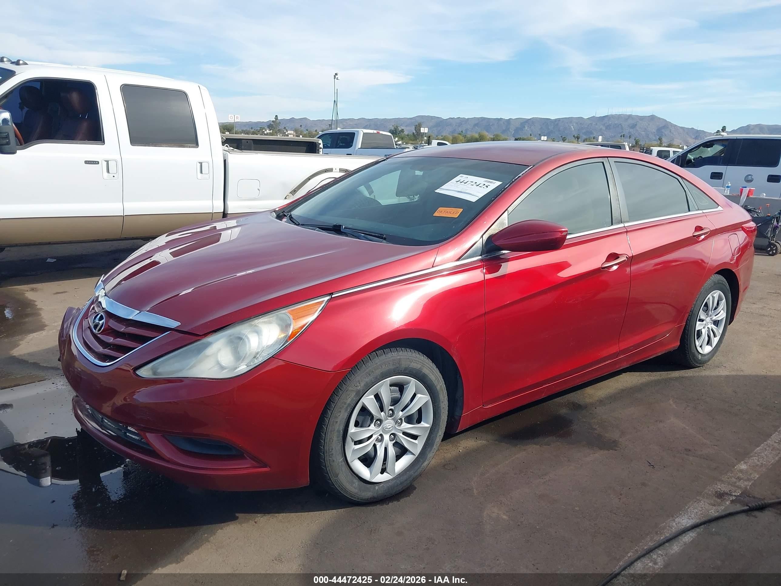 2011 Hyundai Sonata Gls Red vin: 5NPEB4AC4BH200840