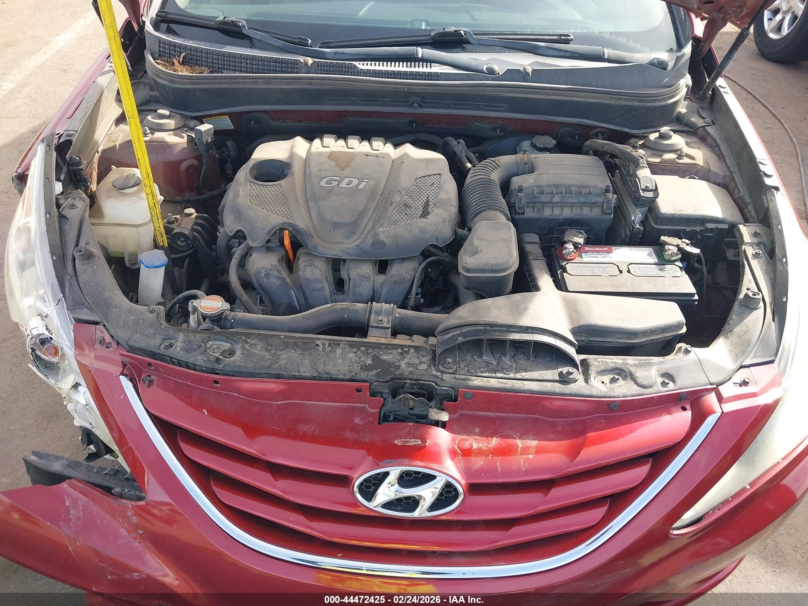 2011 Hyundai Sonata Gls Red vin: 5NPEB4AC4BH200840
