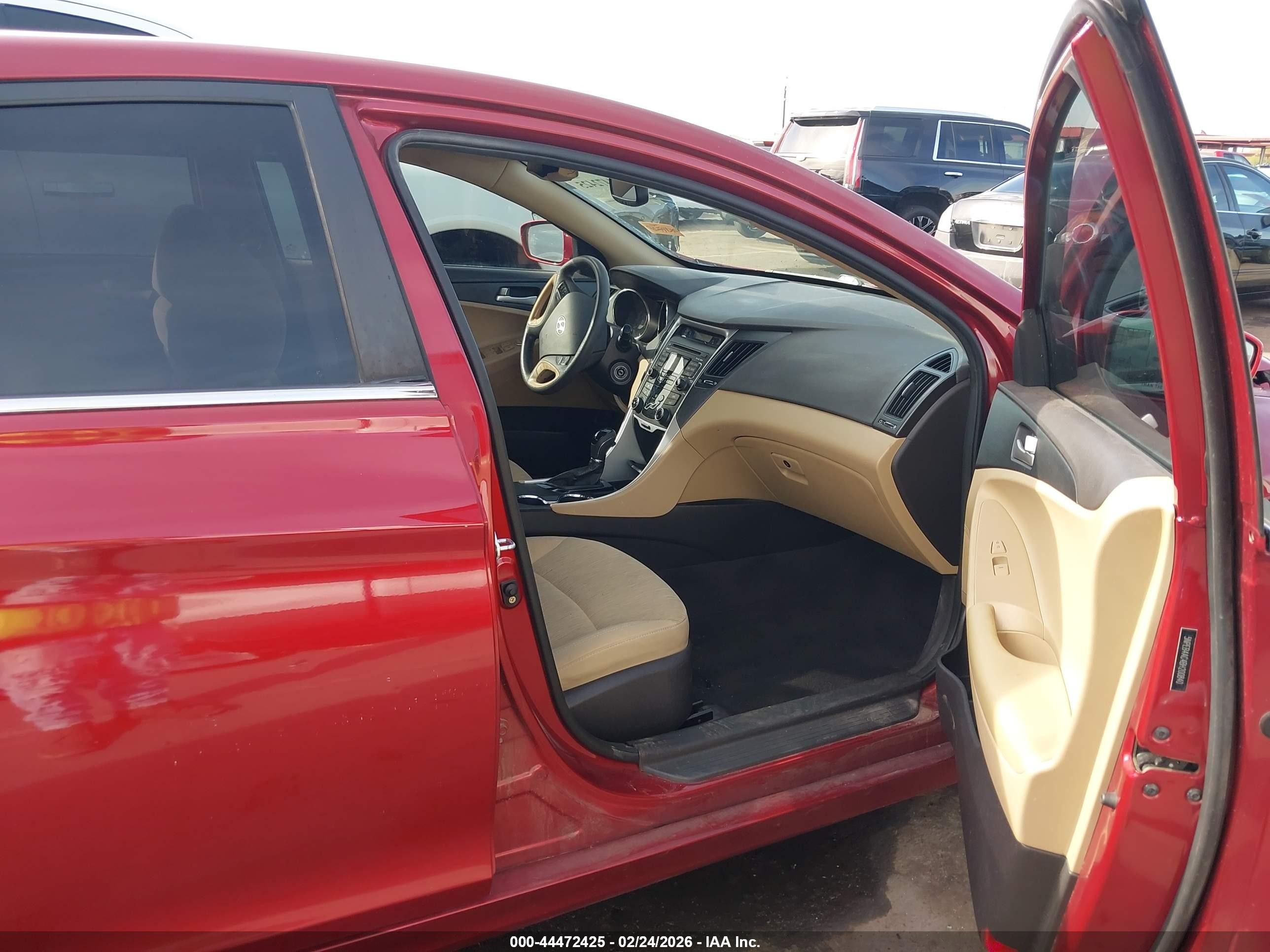2011 Hyundai Sonata Gls Red vin: 5NPEB4AC4BH200840
