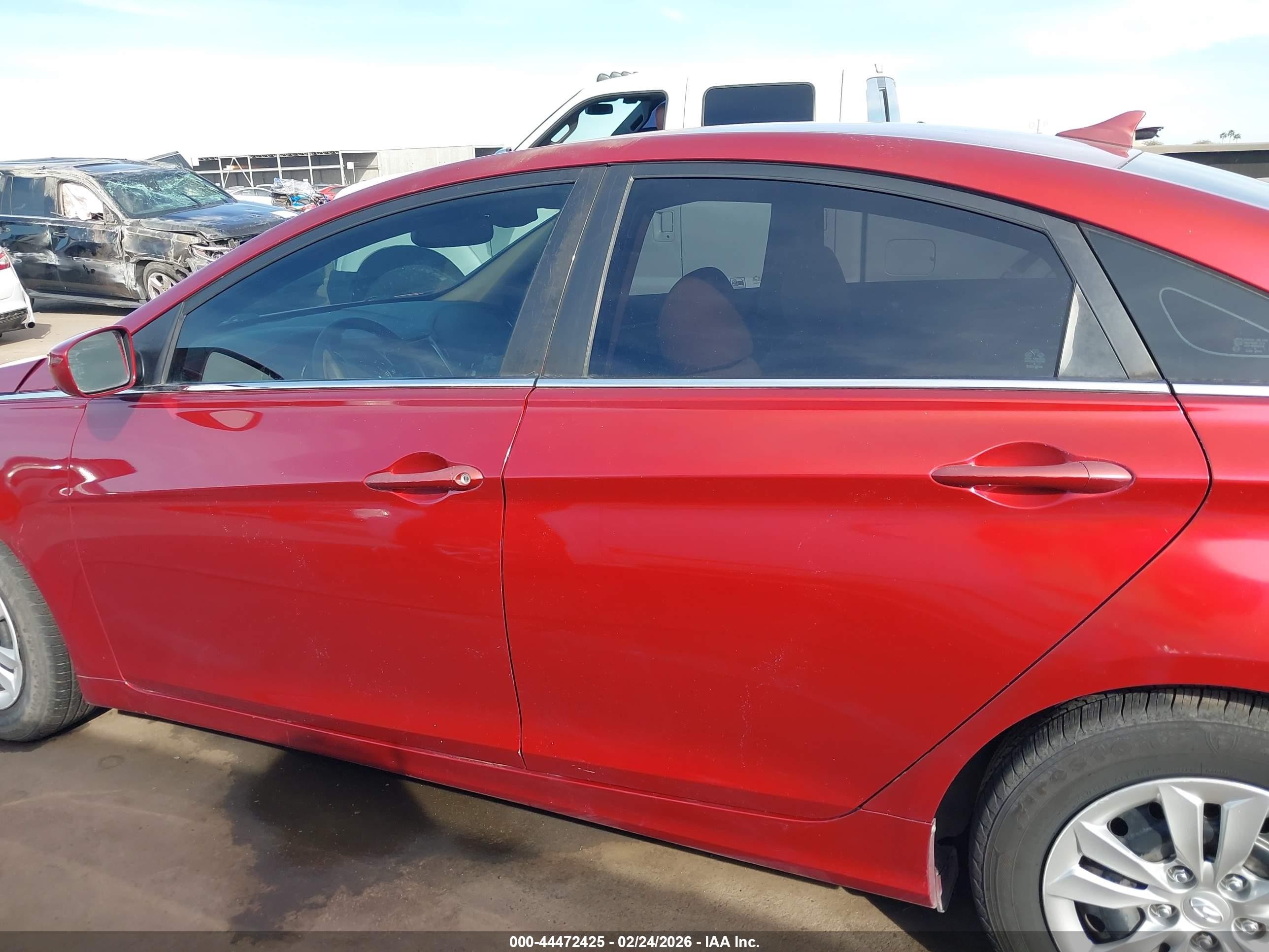 2011 Hyundai Sonata Gls Red vin: 5NPEB4AC4BH200840