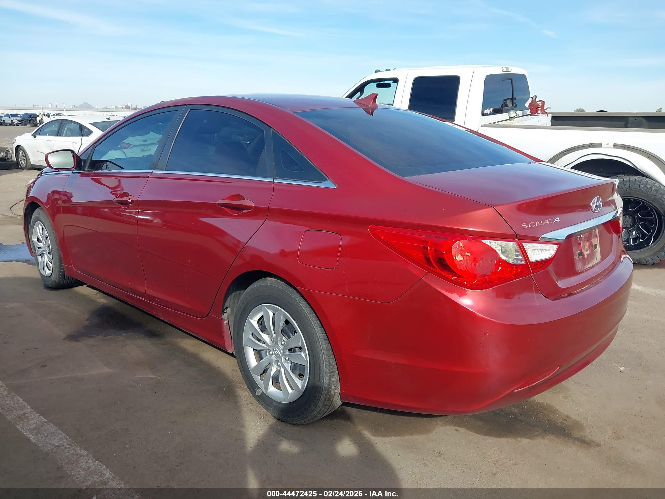 2011 Hyundai Sonata Gls Red vin: 5NPEB4AC4BH200840