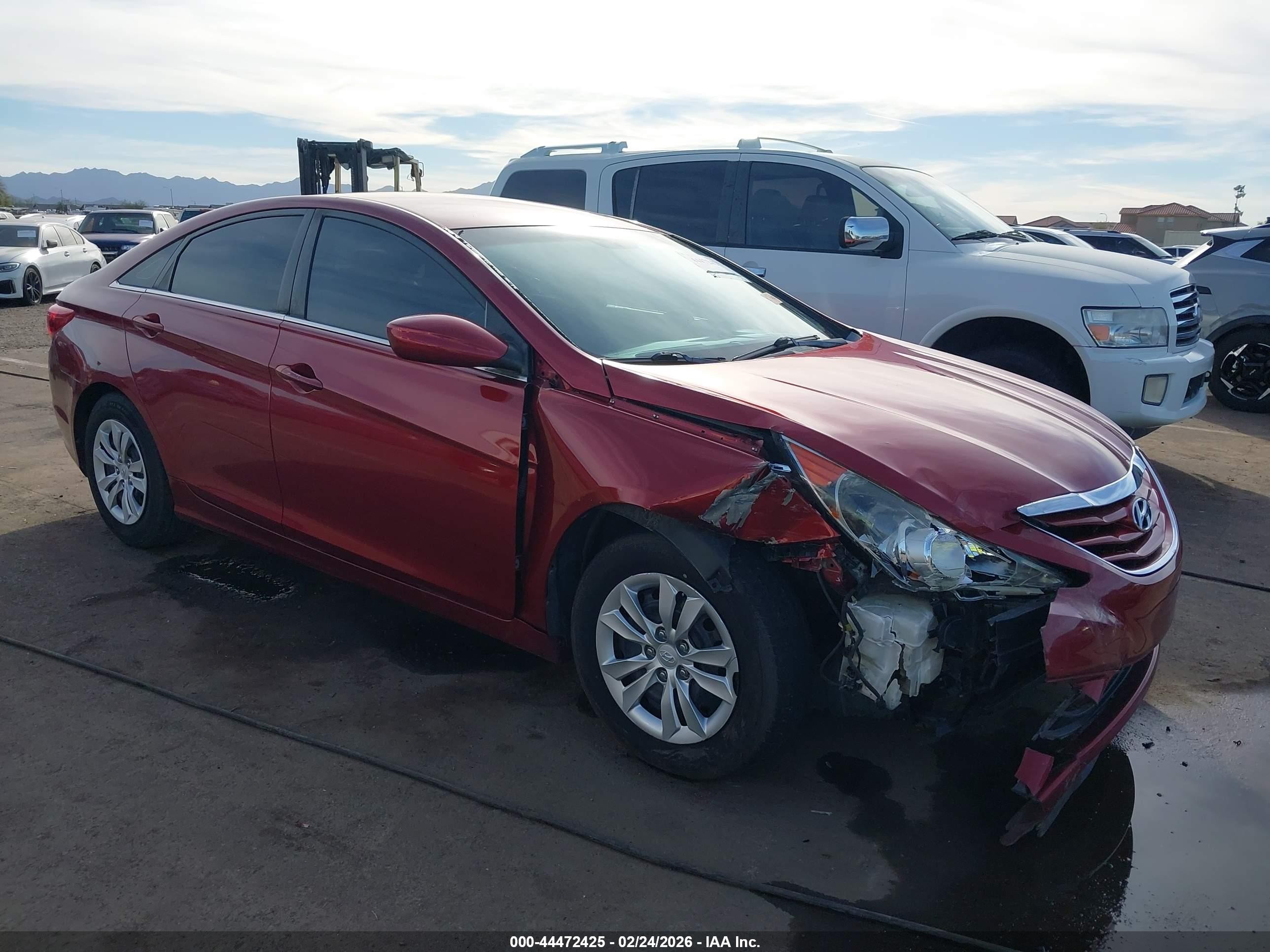 2011 Hyundai Sonata Gls Red vin: 5NPEB4AC4BH200840