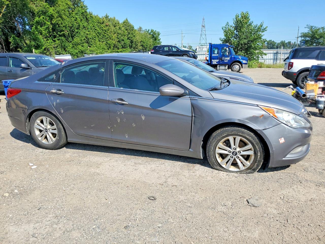 2011 Hyundai Sonata Gls Gray vin: 5NPEB4AC4BH208209