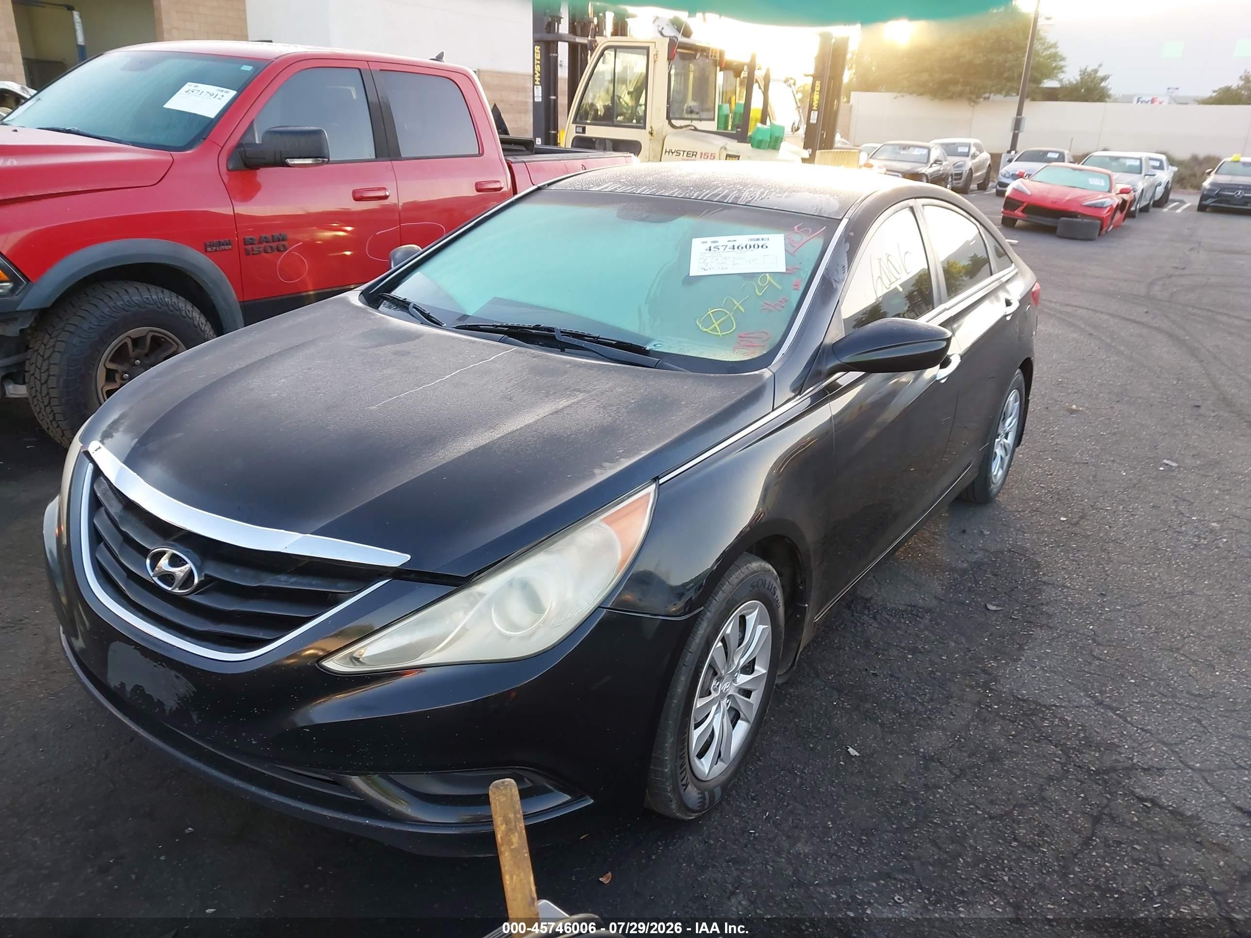 2011 Hyundai Sonata Gls Черный vin: 5NPEB4AC4BH229805
