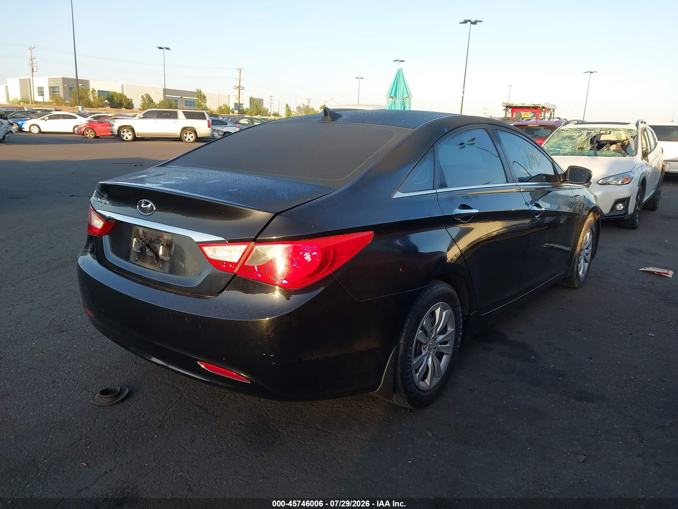 2011 Hyundai Sonata Gls Черный vin: 5NPEB4AC4BH229805