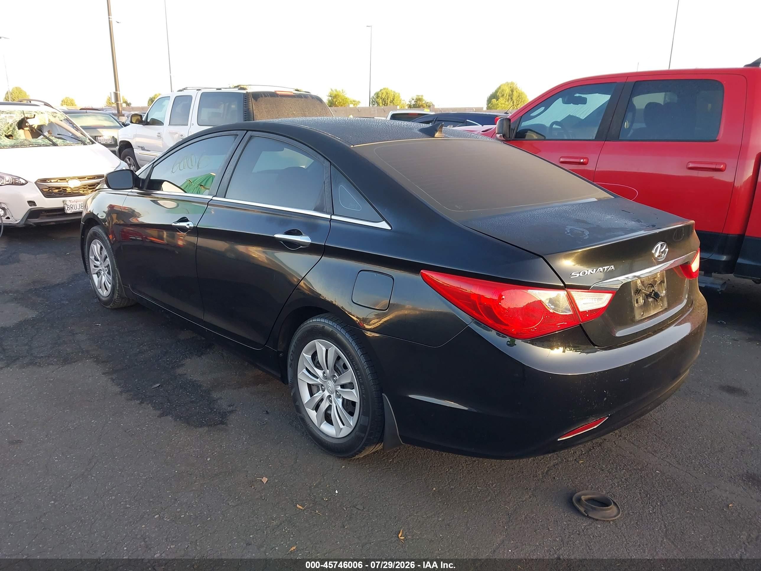 2011 Hyundai Sonata Gls Черный vin: 5NPEB4AC4BH229805