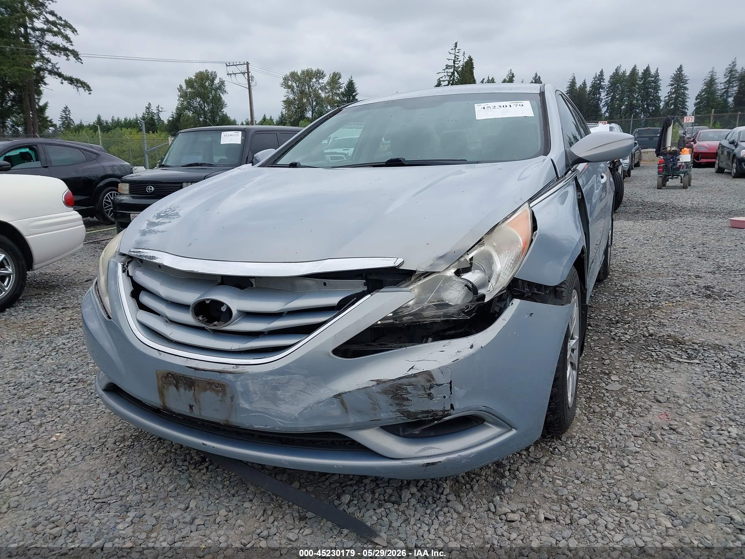 2011 Hyundai Sonata Gls Light Blue vin: 5NPEB4AC4BH239234