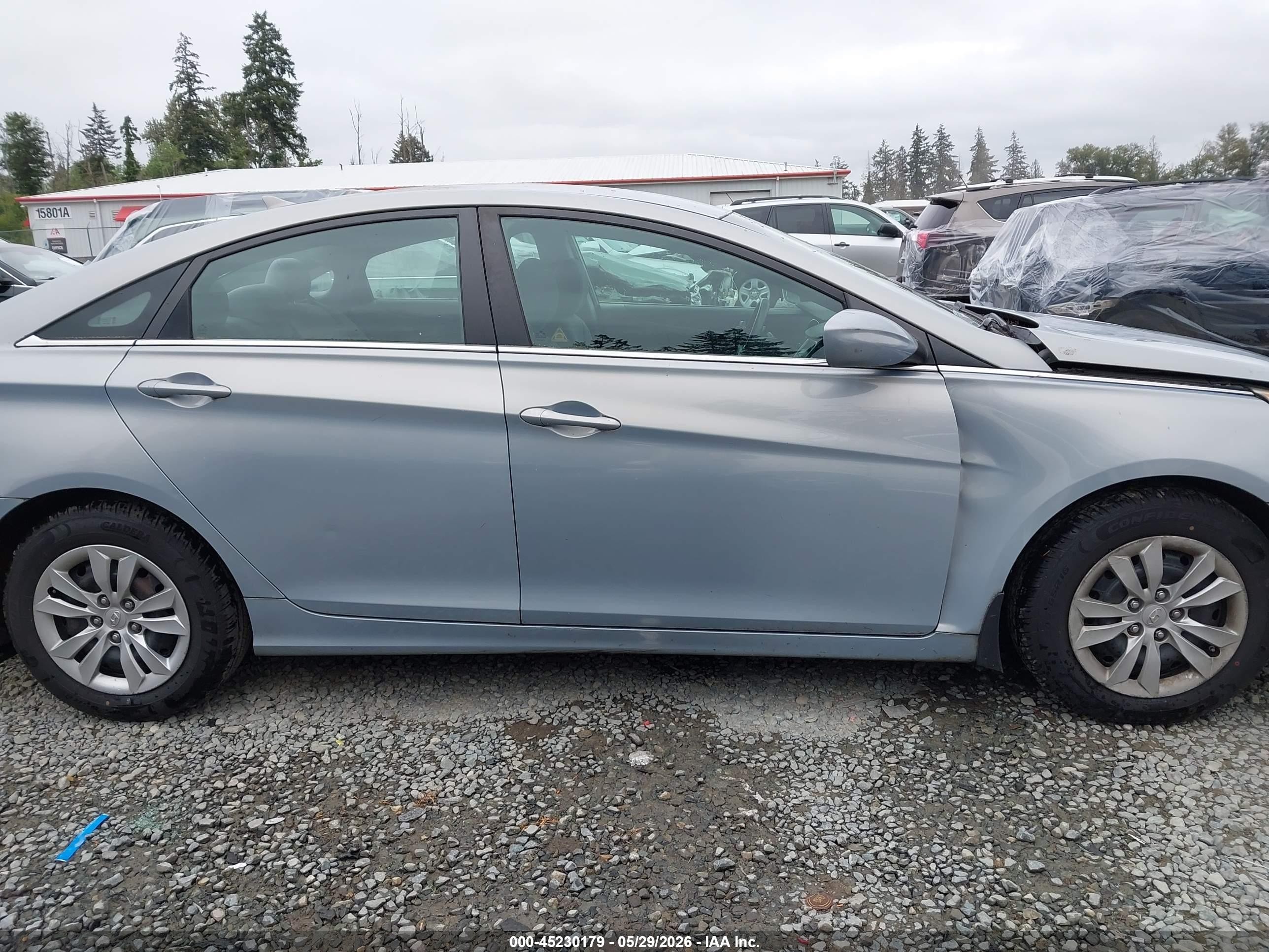 2011 Hyundai Sonata Gls Light Blue vin: 5NPEB4AC4BH239234