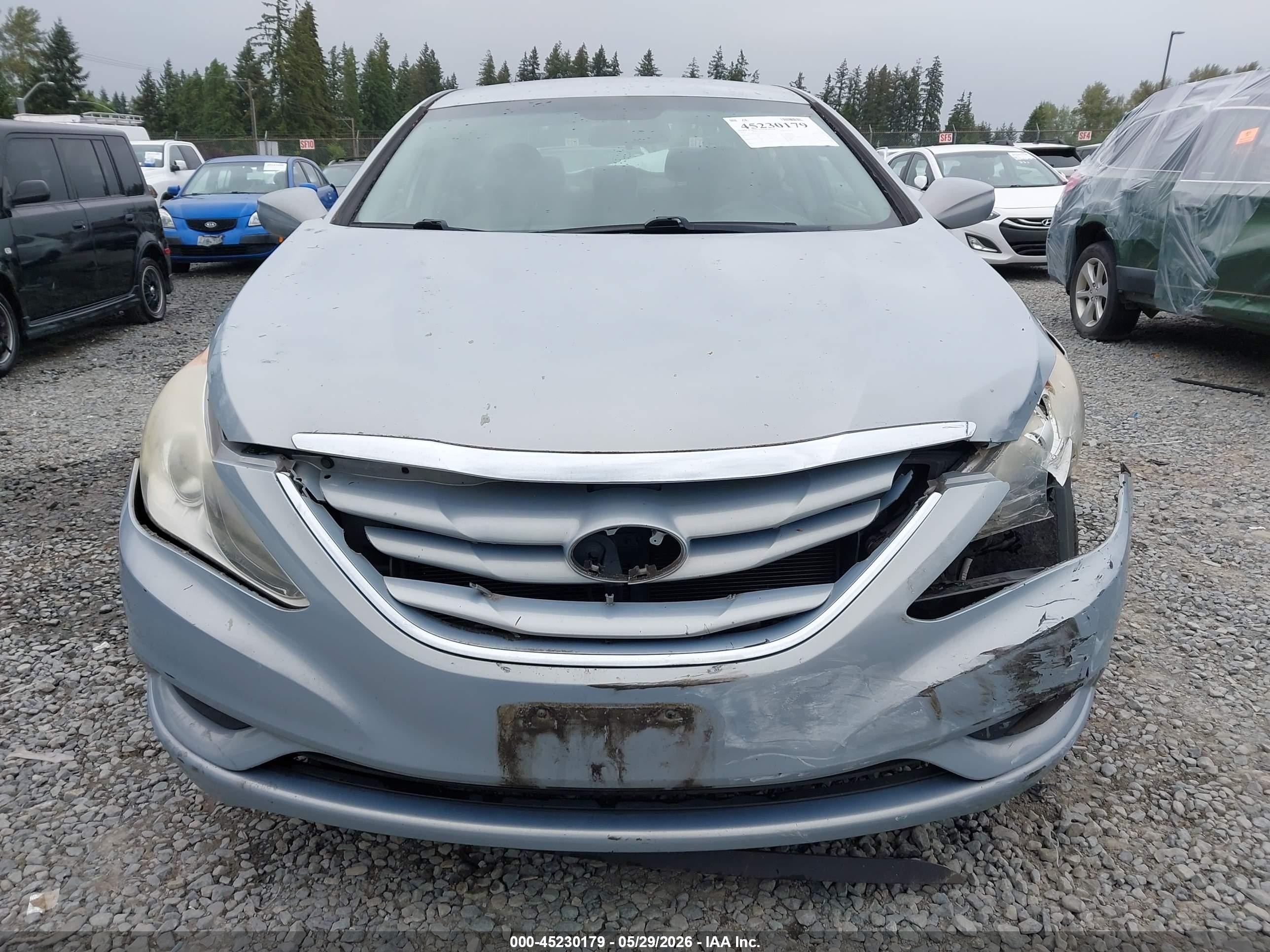 2011 Hyundai Sonata Gls Light Blue vin: 5NPEB4AC4BH239234