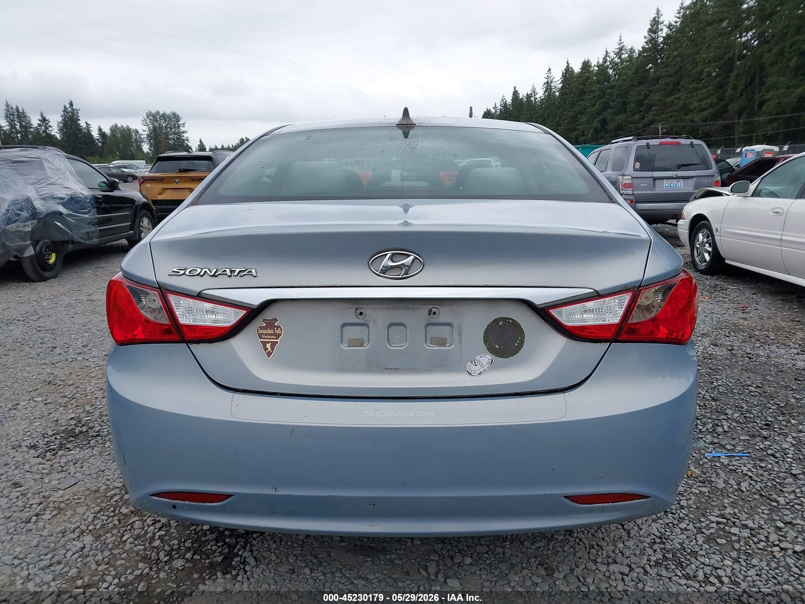 2011 Hyundai Sonata Gls Light Blue vin: 5NPEB4AC4BH239234