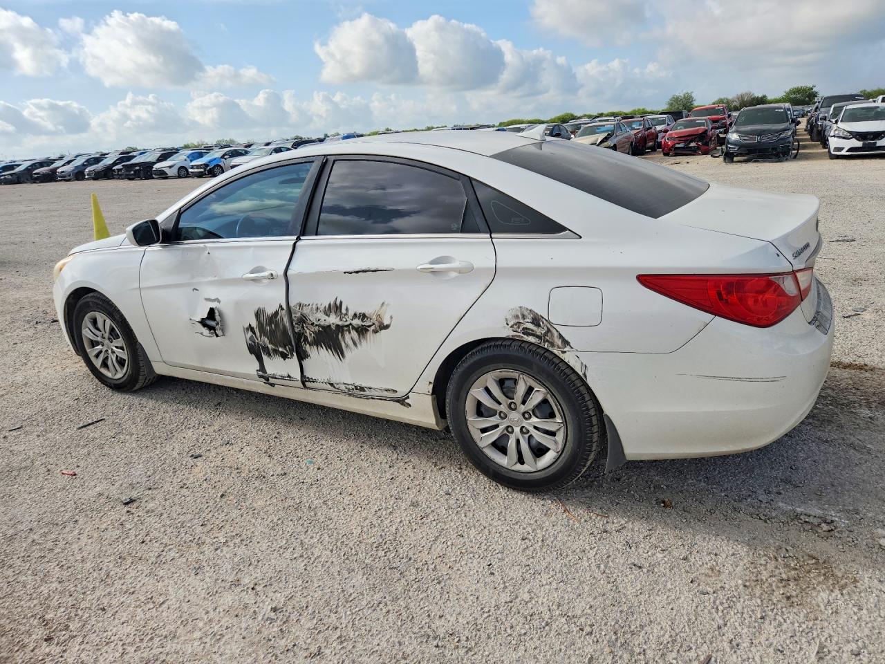 2011 Hyundai Sonata Gls White vin: 5NPEB4AC4BH240383