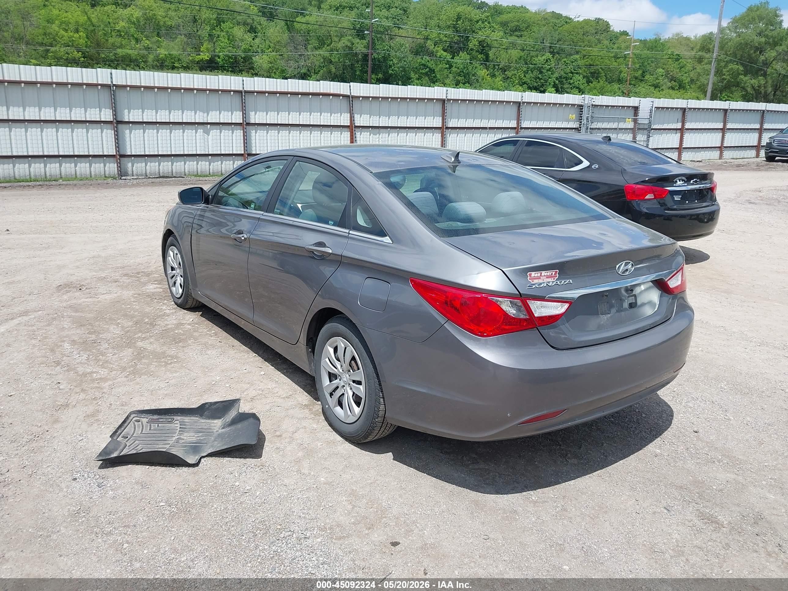 2011 Hyundai Sonata Gls Gray vin: 5NPEB4AC4BH263839