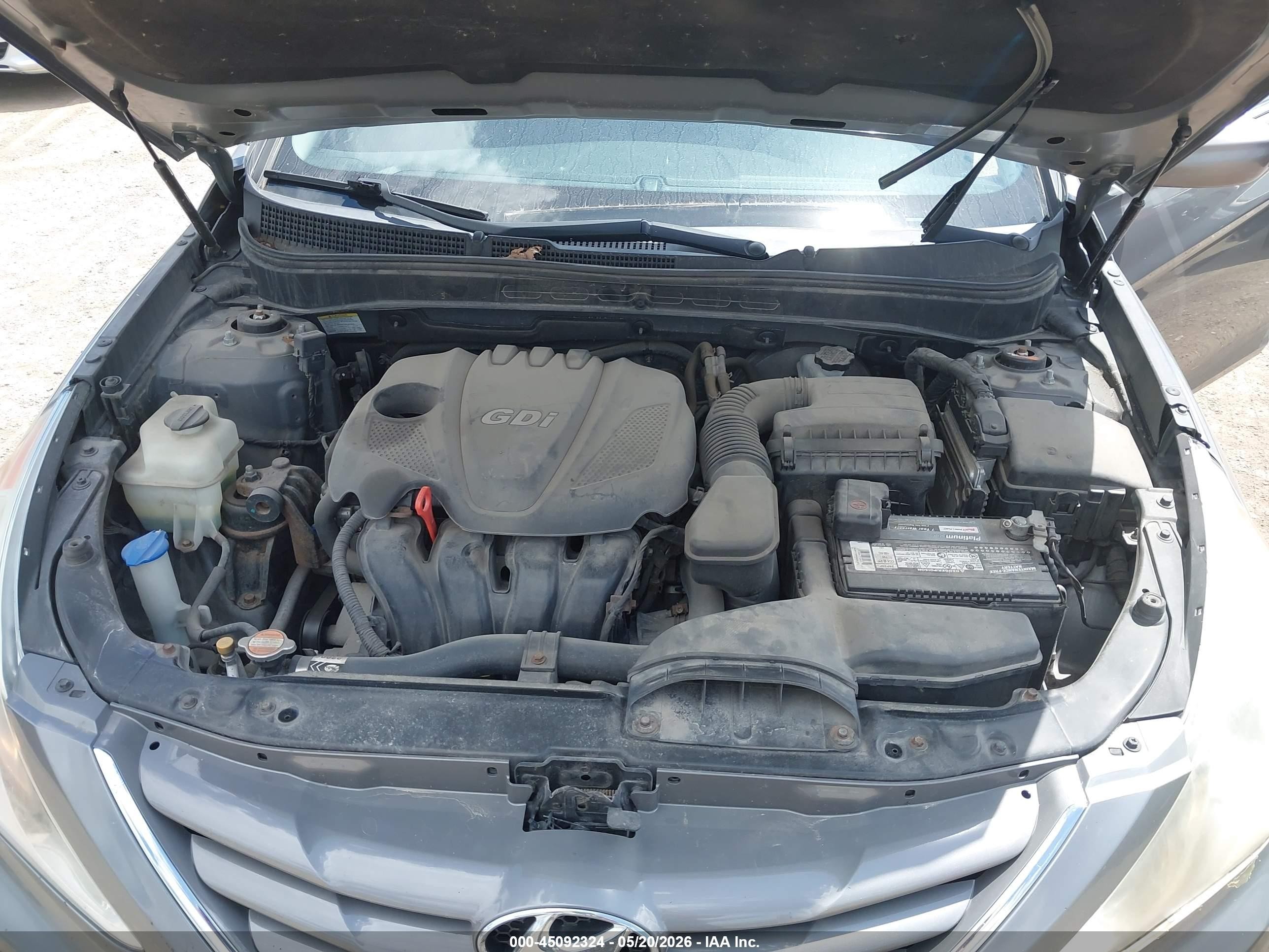 2011 Hyundai Sonata Gls Gray vin: 5NPEB4AC4BH263839