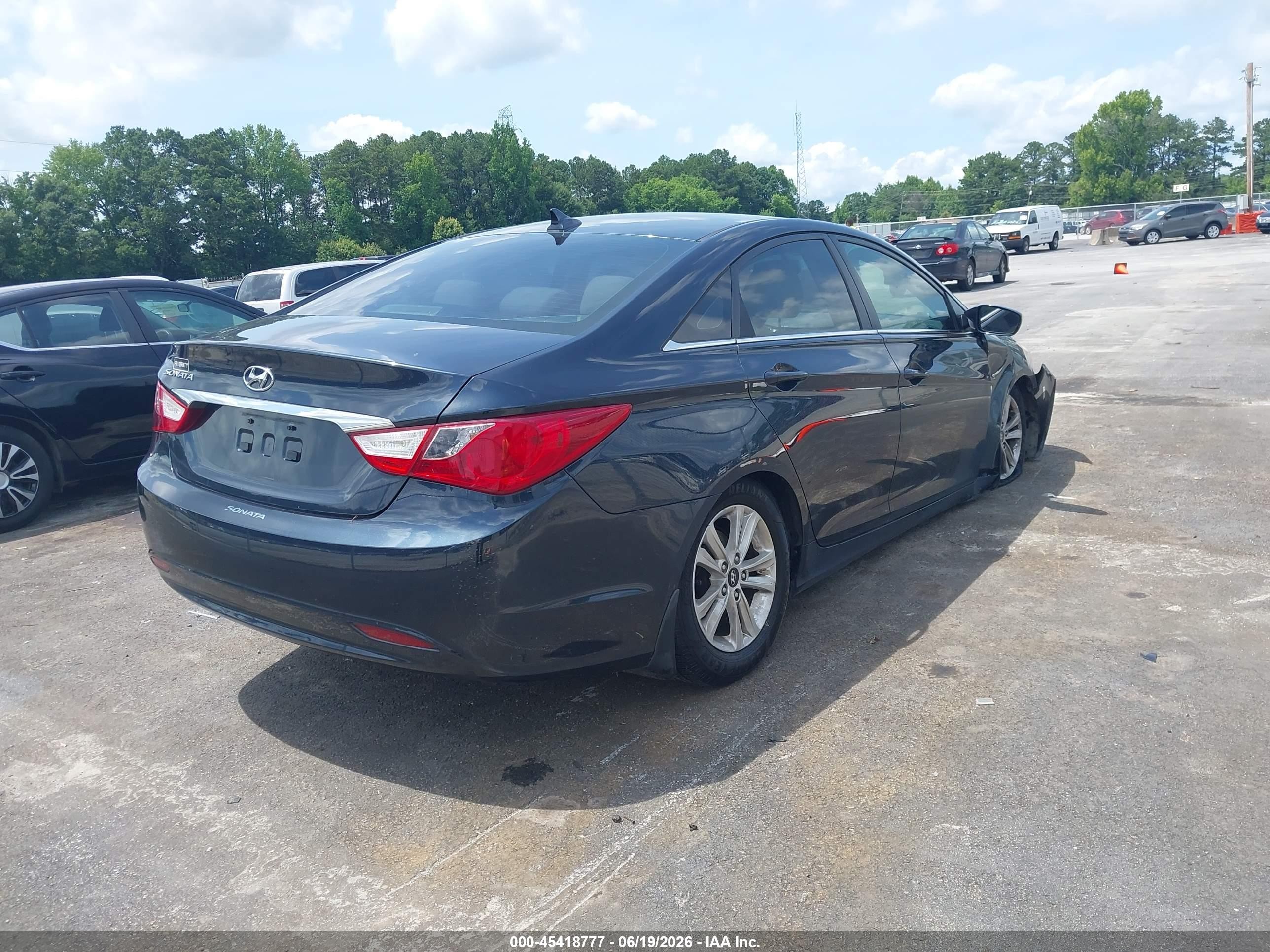 2011 Hyundai Sonata Gls Dark Blue vin: 5NPEB4AC4BH271035