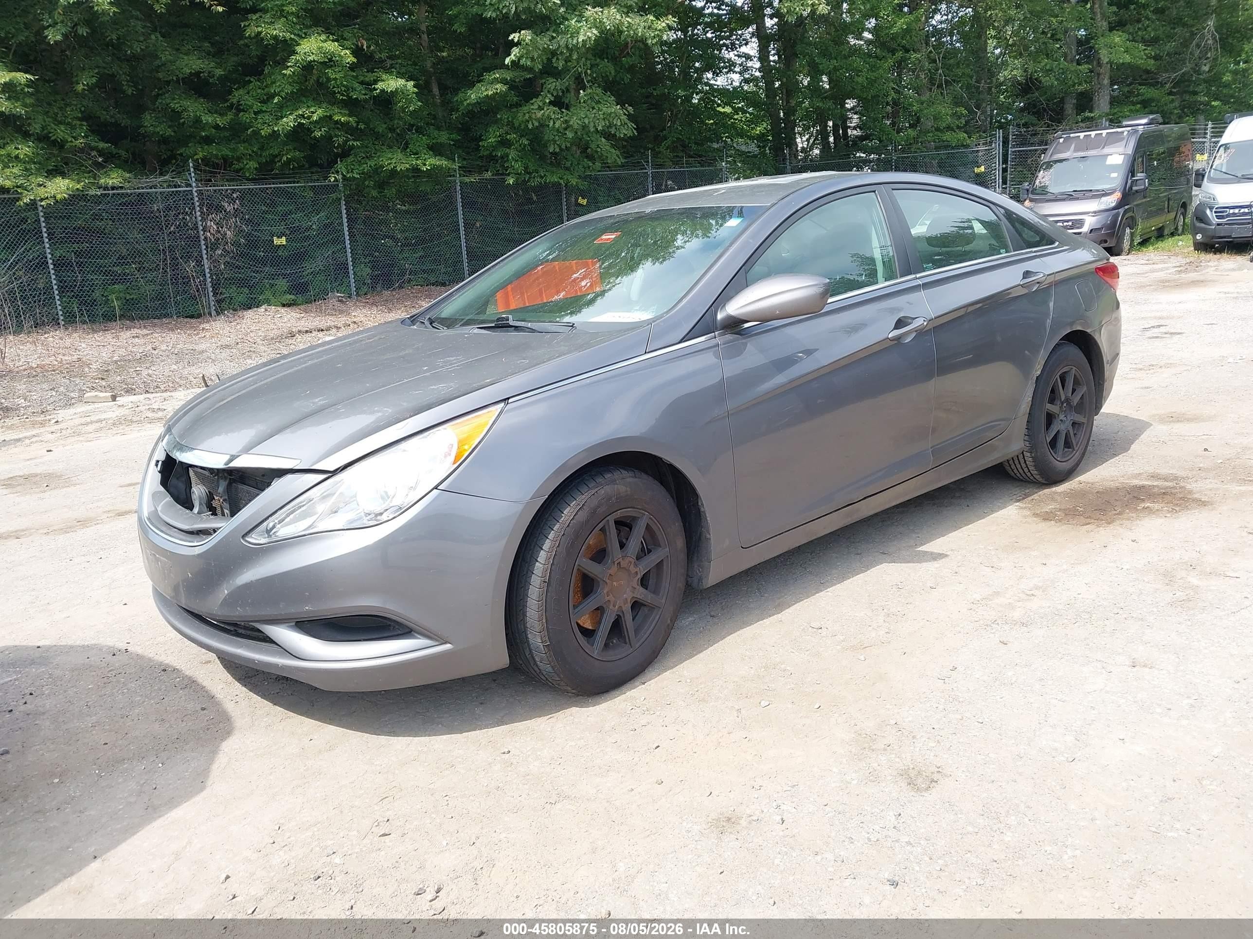 2011 Hyundai Sonata Gls Gray vin: 5NPEB4AC4BH274761