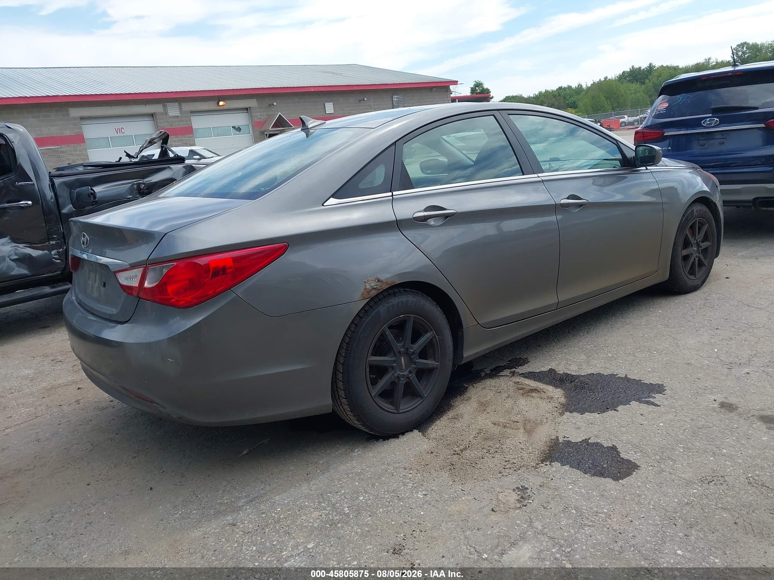 2011 Hyundai Sonata Gls Gray vin: 5NPEB4AC4BH274761
