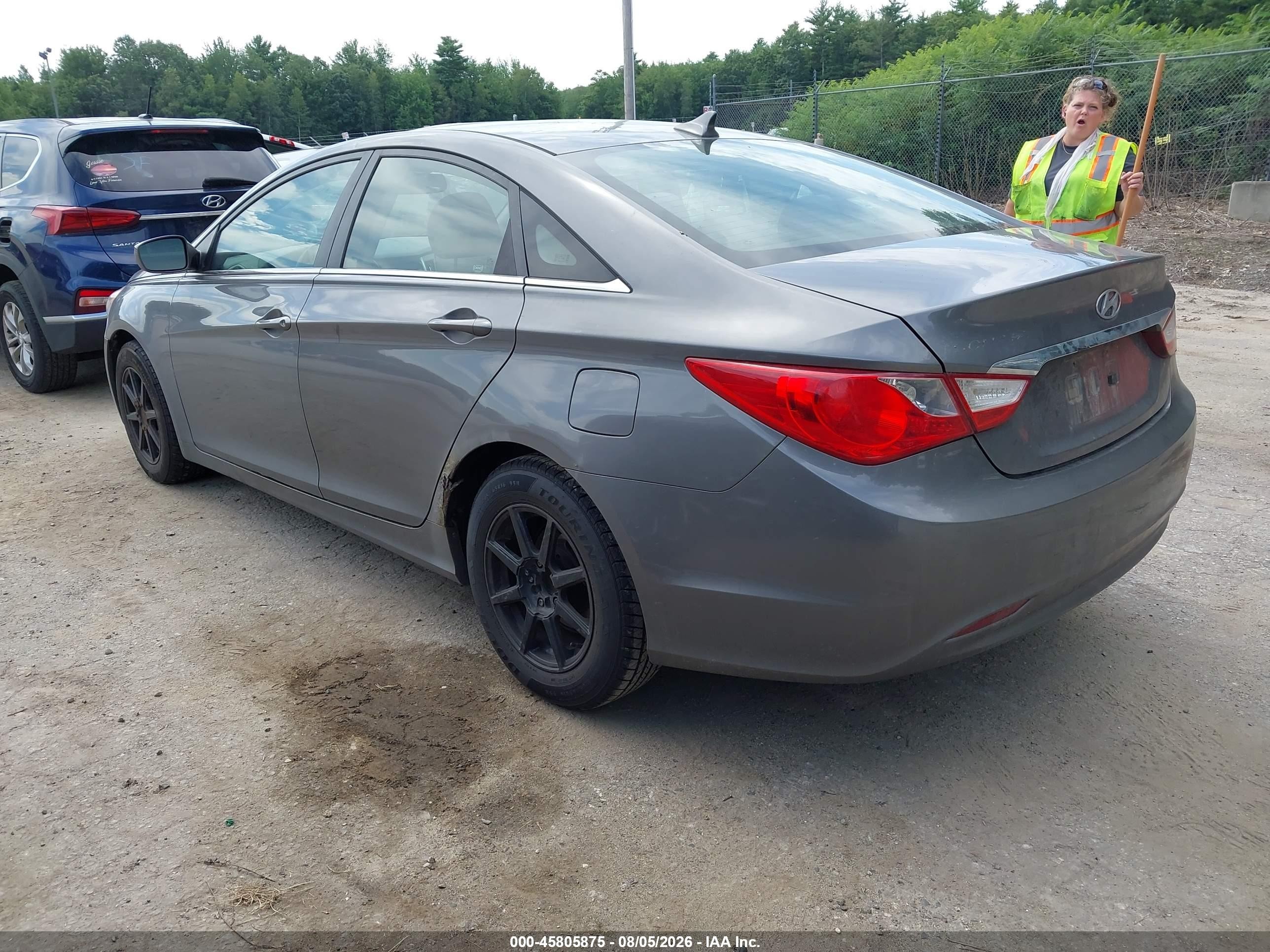 2011 Hyundai Sonata Gls Gray vin: 5NPEB4AC4BH274761