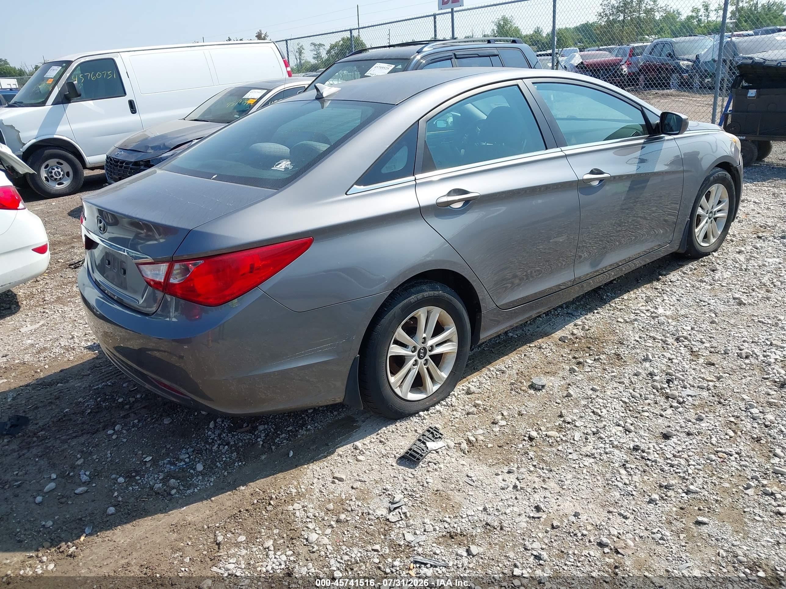 2011 Hyundai Sonata Gls Gray vin: 5NPEB4AC4BH286828