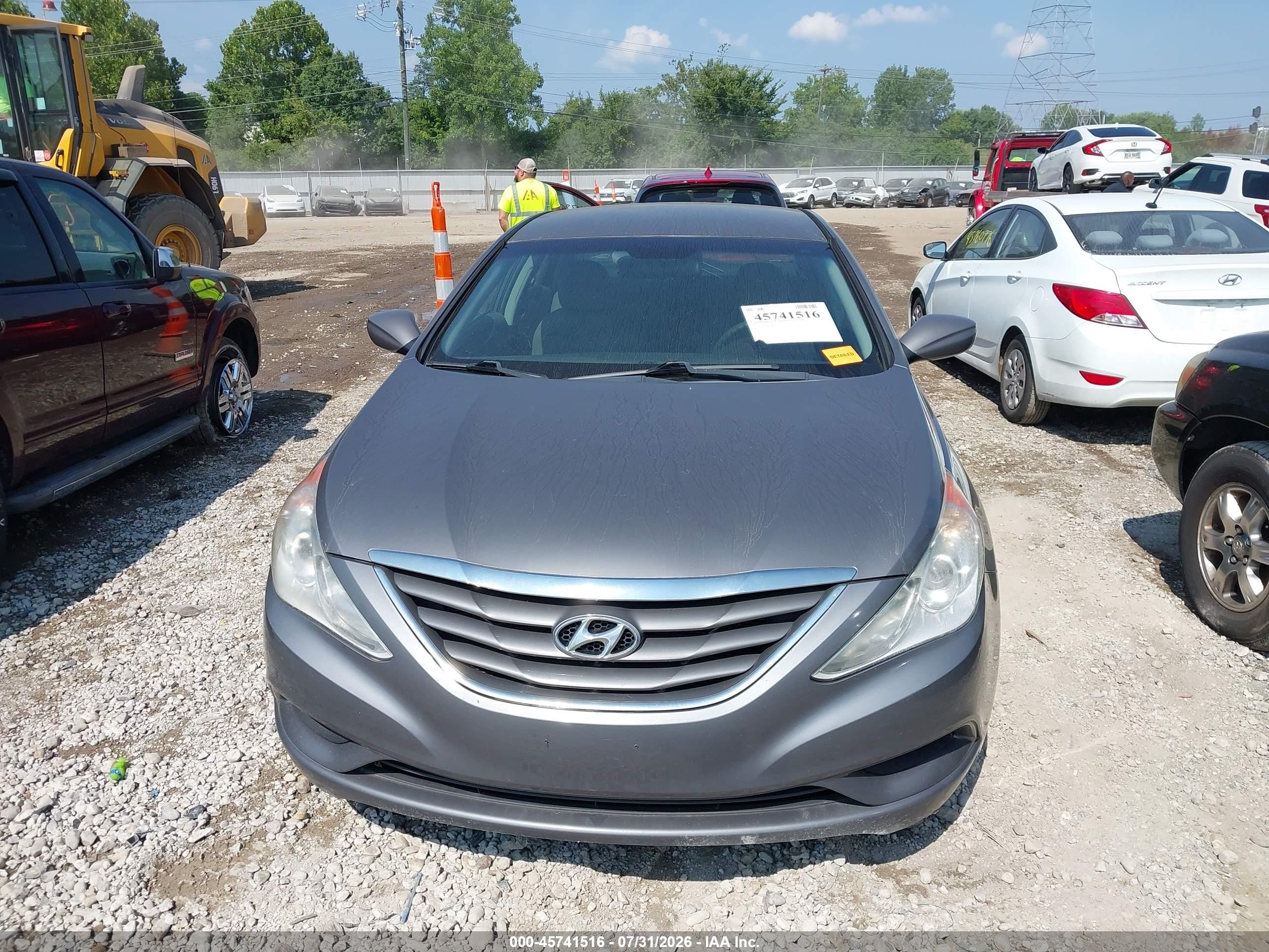 2011 Hyundai Sonata Gls Gray vin: 5NPEB4AC4BH286828