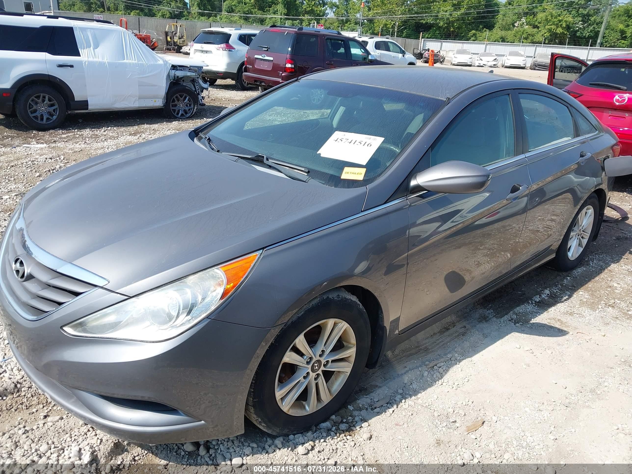 2011 Hyundai Sonata Gls Gray vin: 5NPEB4AC4BH286828
