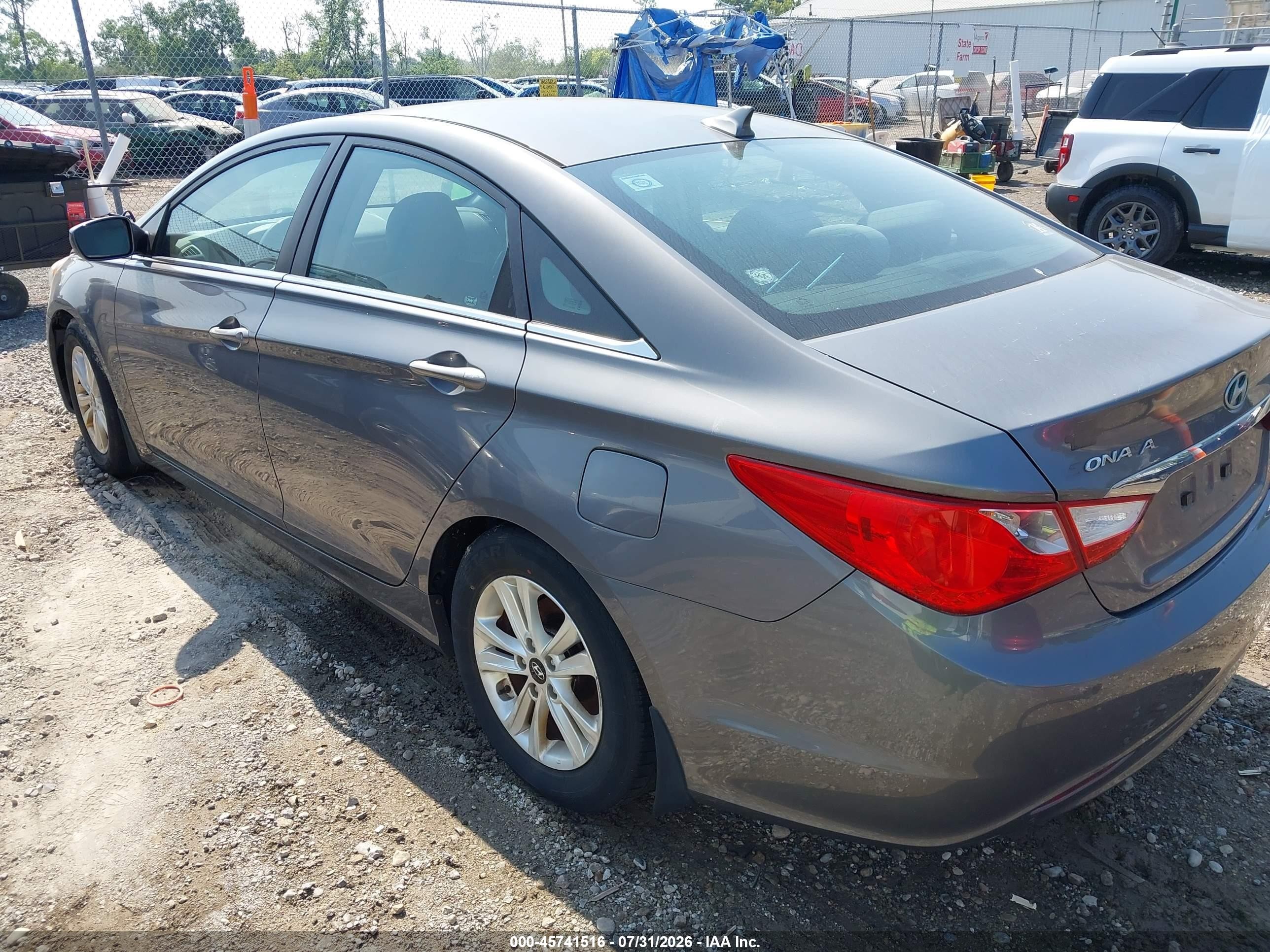 2011 Hyundai Sonata Gls Gray vin: 5NPEB4AC4BH286828